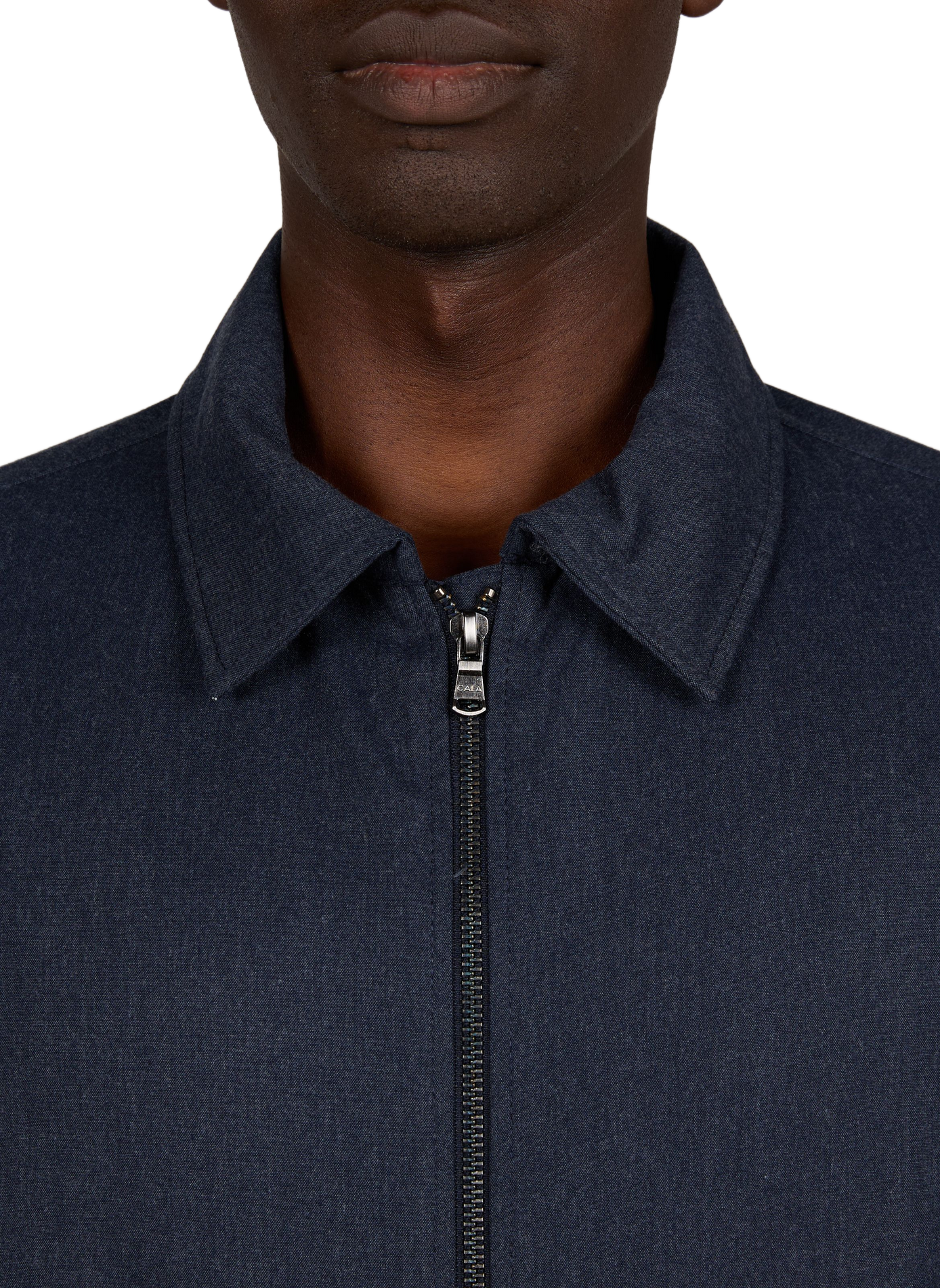 Step Lipari straight classic collar jacket 1789 CALA Blue
