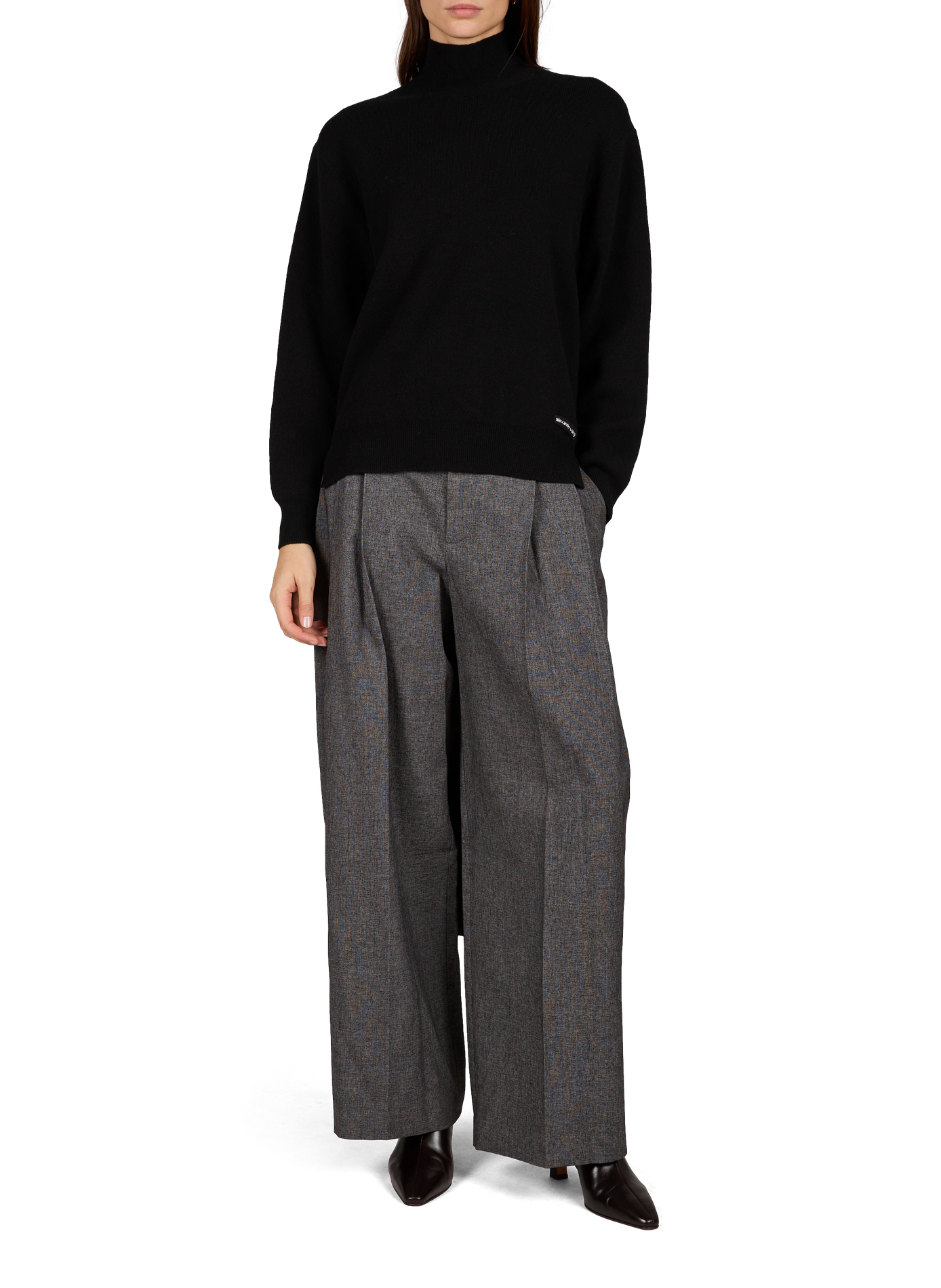 Effen wijde pantalon in tailoringstijl ALEXANDER WANG Grijs