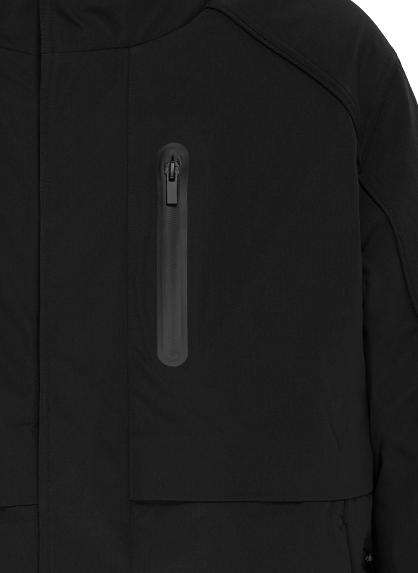 Veste col montant droite unie GERTRUDE Noir