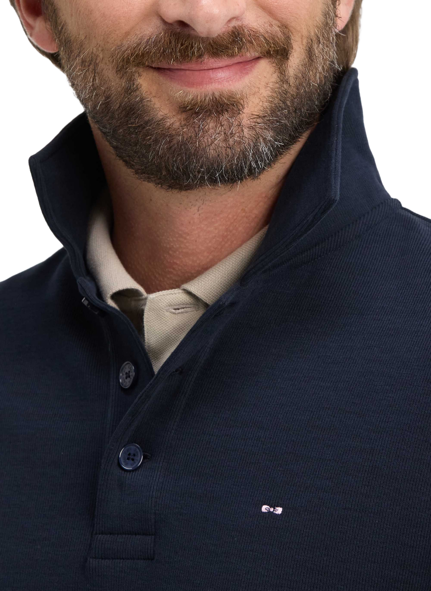 Sweat droit en coton EDEN PARK Bleu