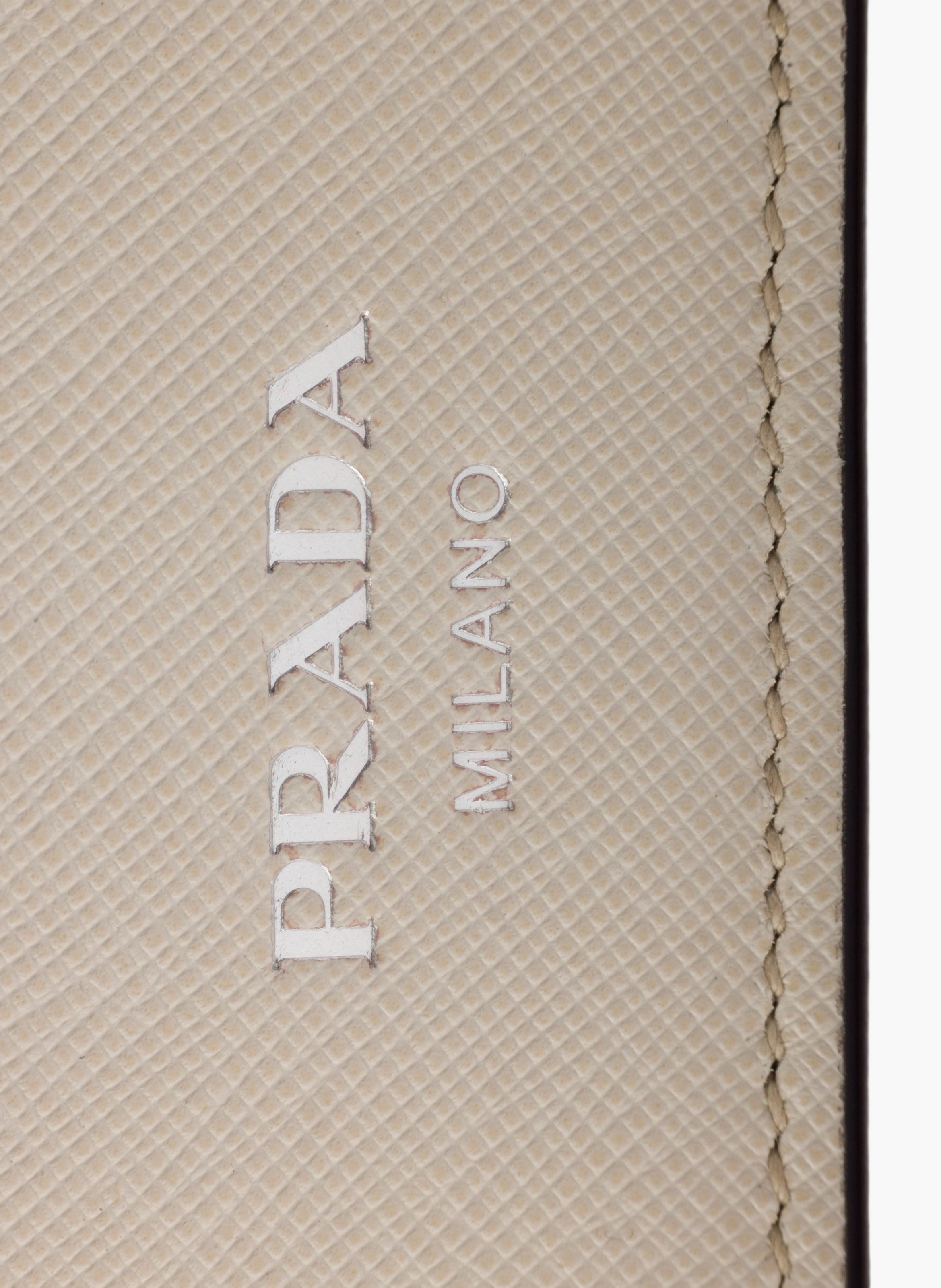 Mini sac prada avoir en cuir saffiano PRADA Beige