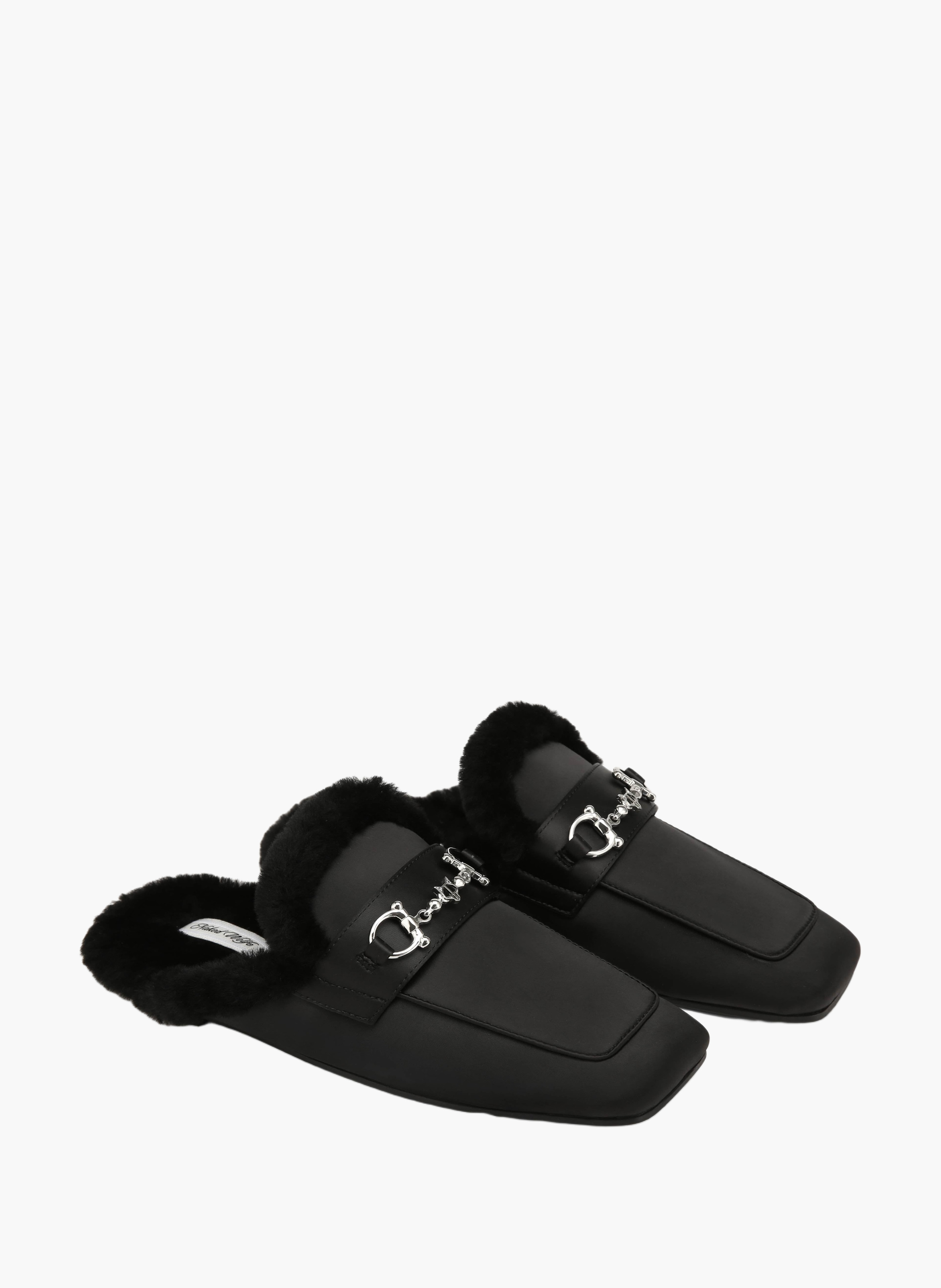 Mocassins berkley en satin NAKED WOLFE Noir