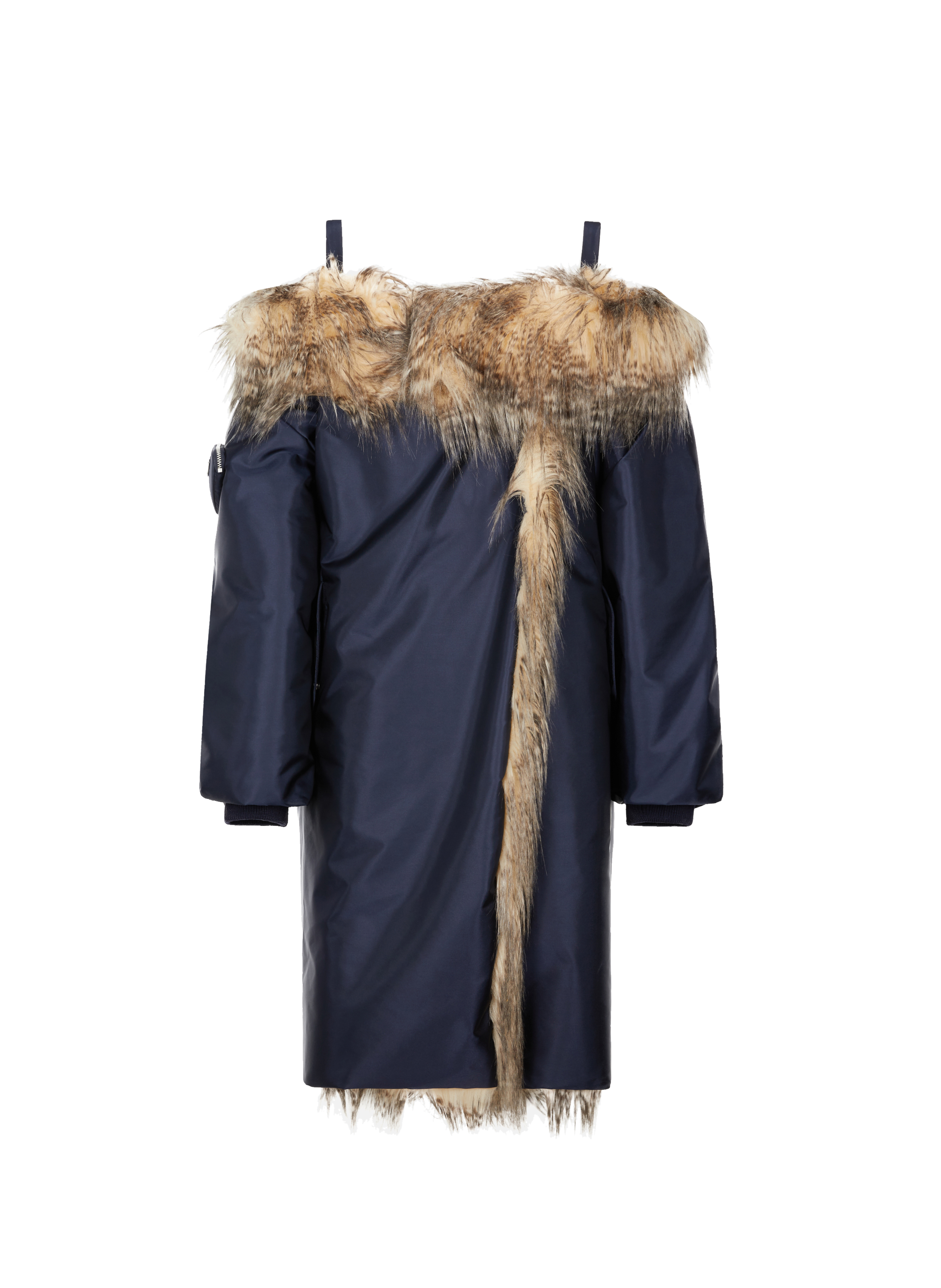 PRADA Parka en Re-nylon Bleu