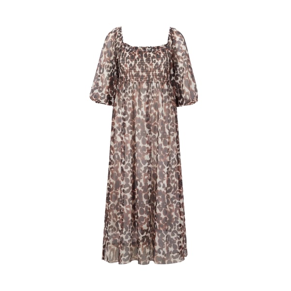 Robe midi Juditta en mesh