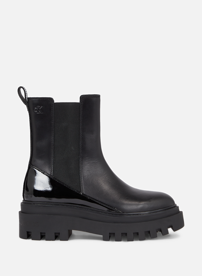 Chunky leather boots CALVIN KLEIN