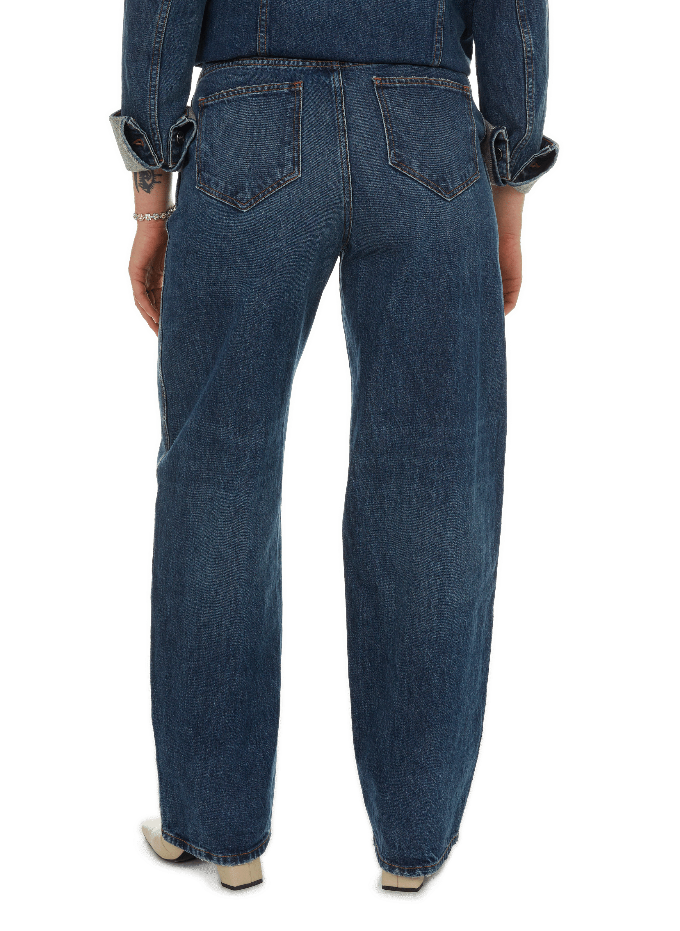 Jean large  KHAITE Bleu