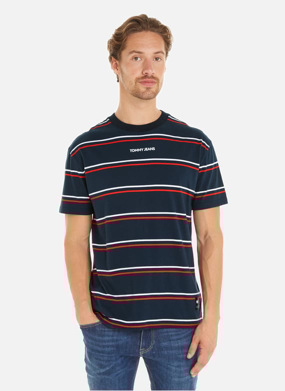 T shirt Raye En Coton Tommy Hilfiger Homme Printemps