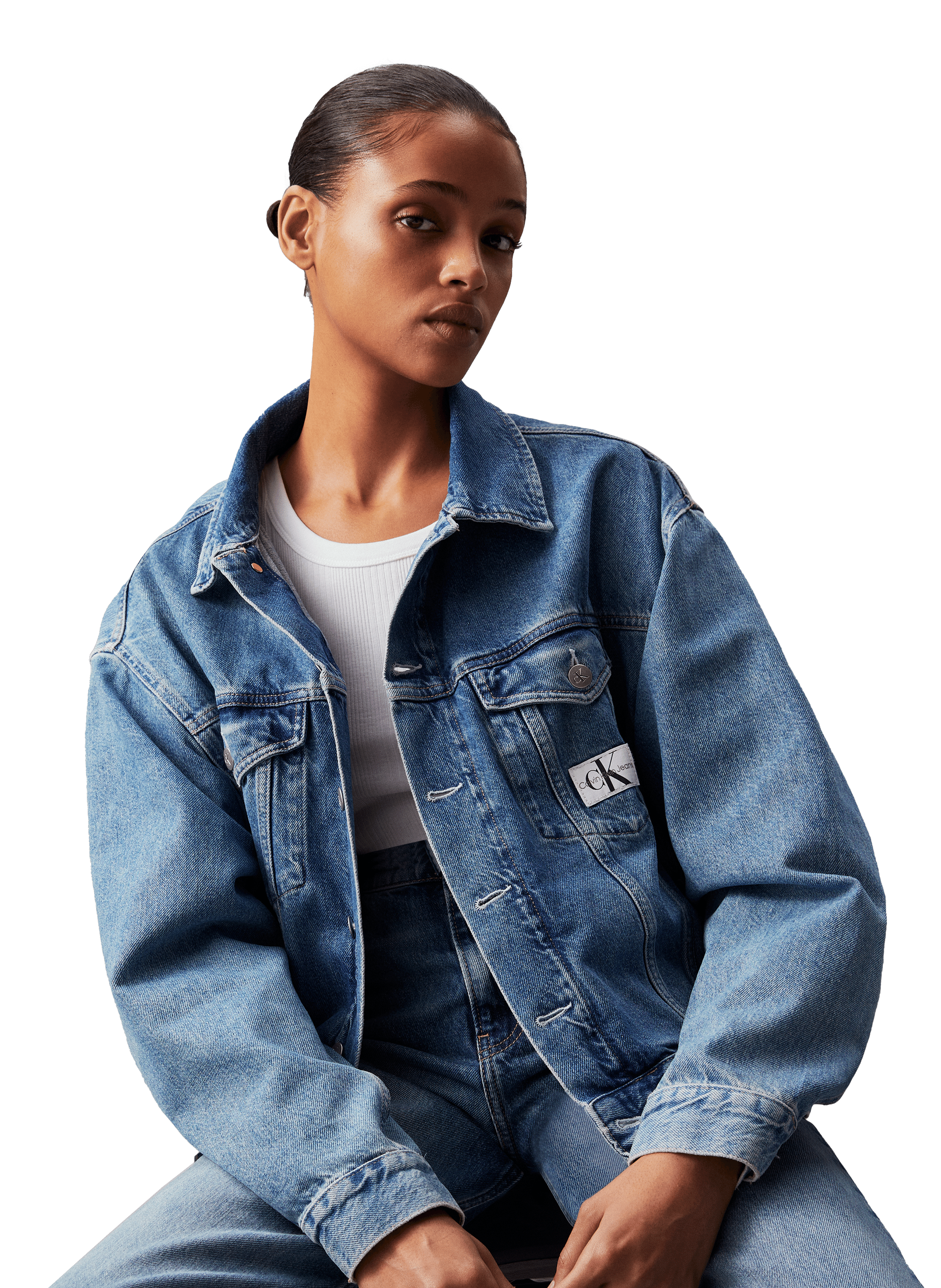 CALVIN KLEIN D-BARCY JACKET White