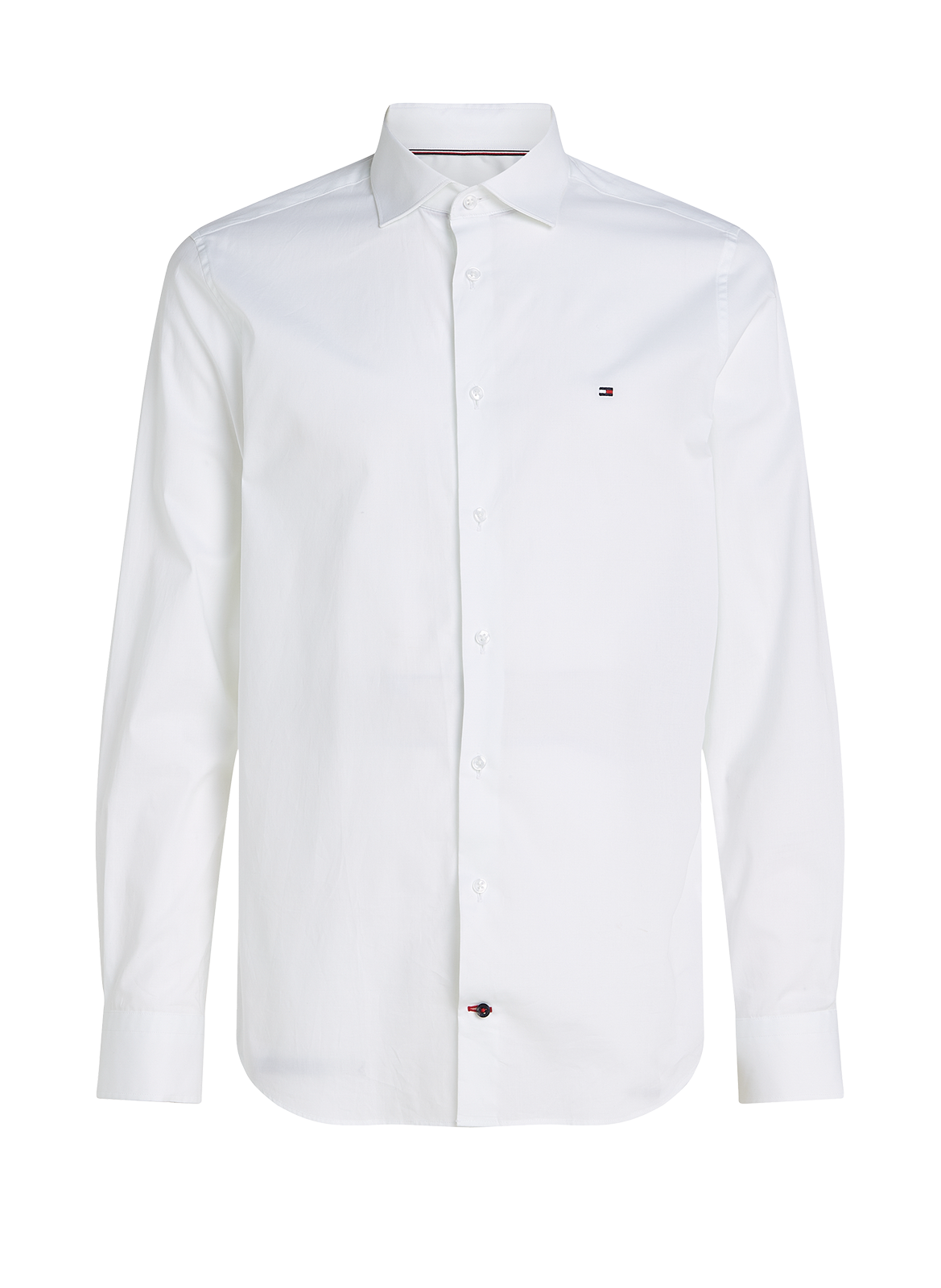 Fitted cotton shirt TOMMY HILFIGER White