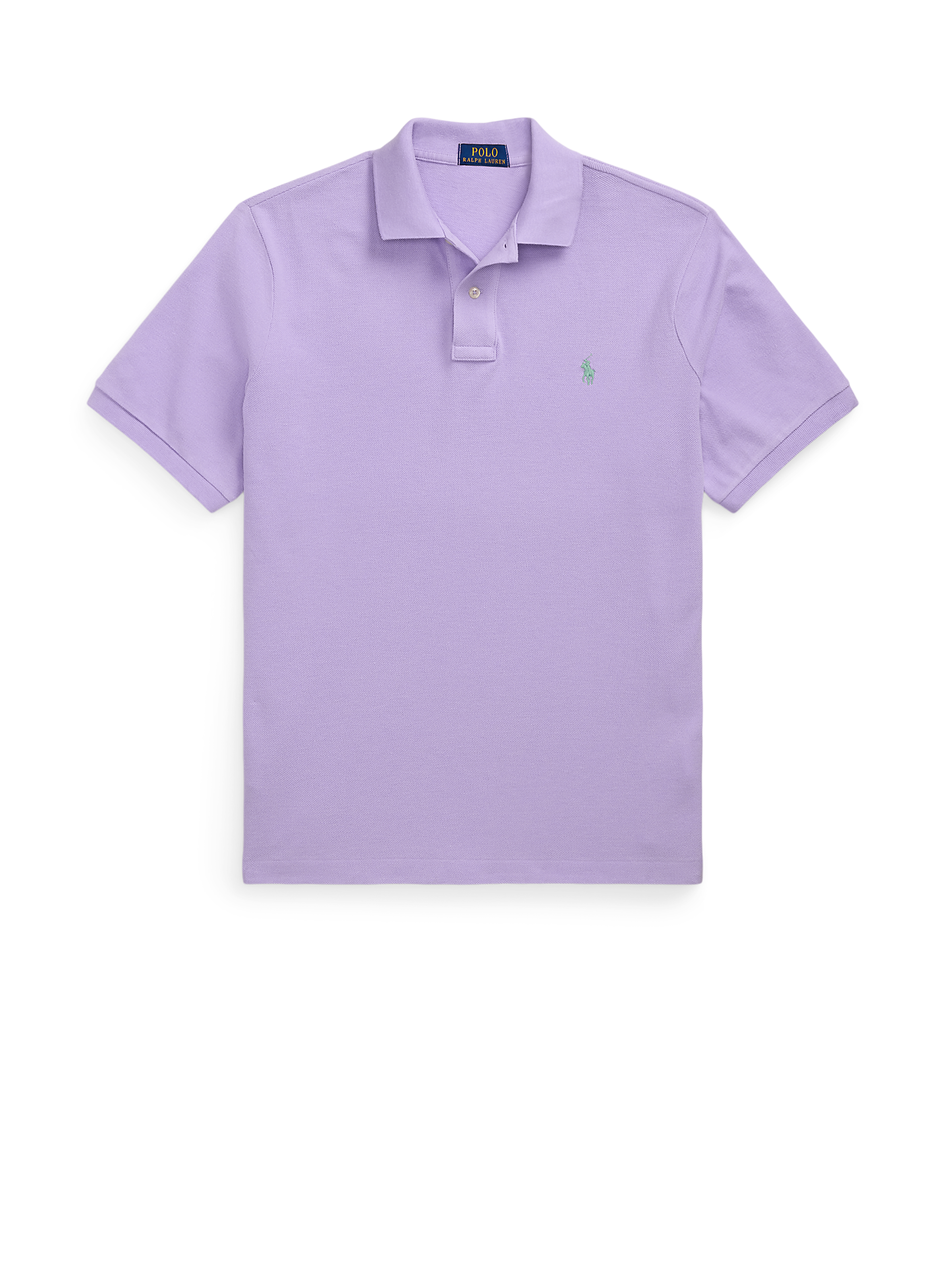 Organic cotton piqué polo shirt POLO RALPH LAUREN Purple