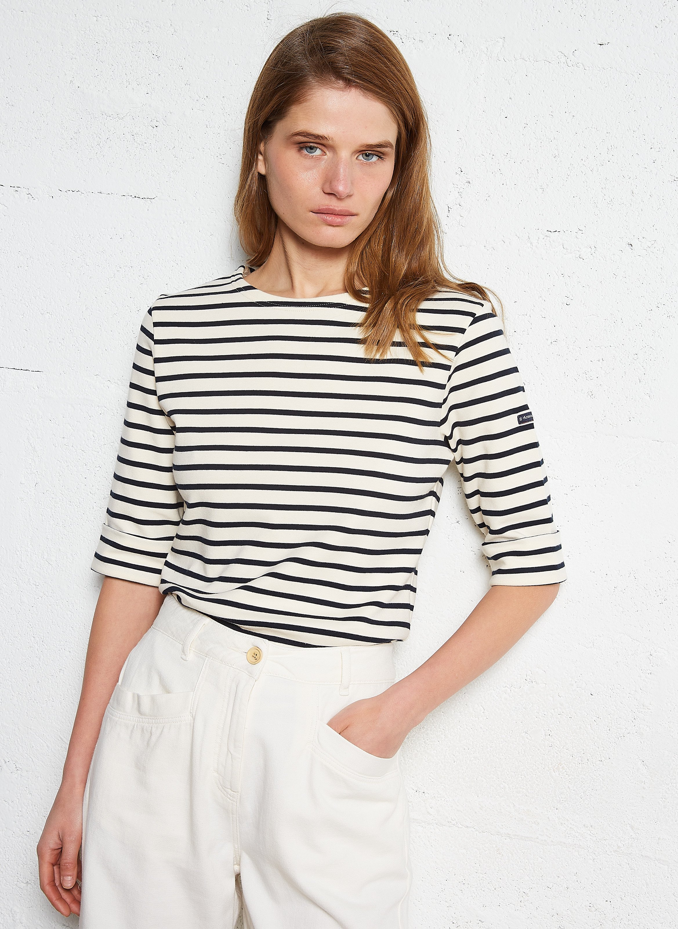 Marinière col bateau en coton épais cancale ARMOR-LUX Multicolore