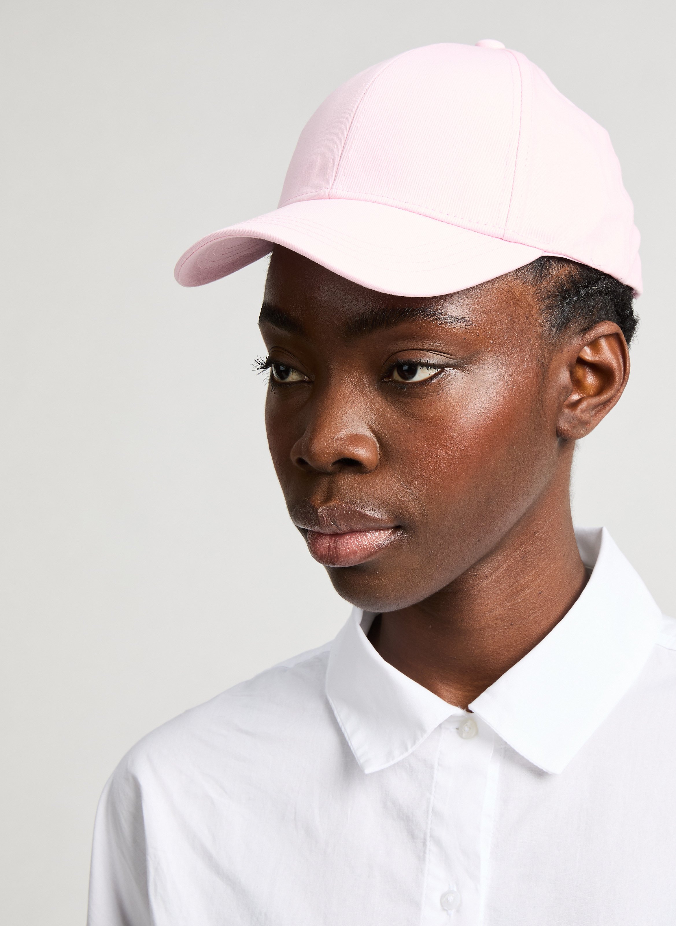 Cotton logo baseball cap SAISON 1865 Pink