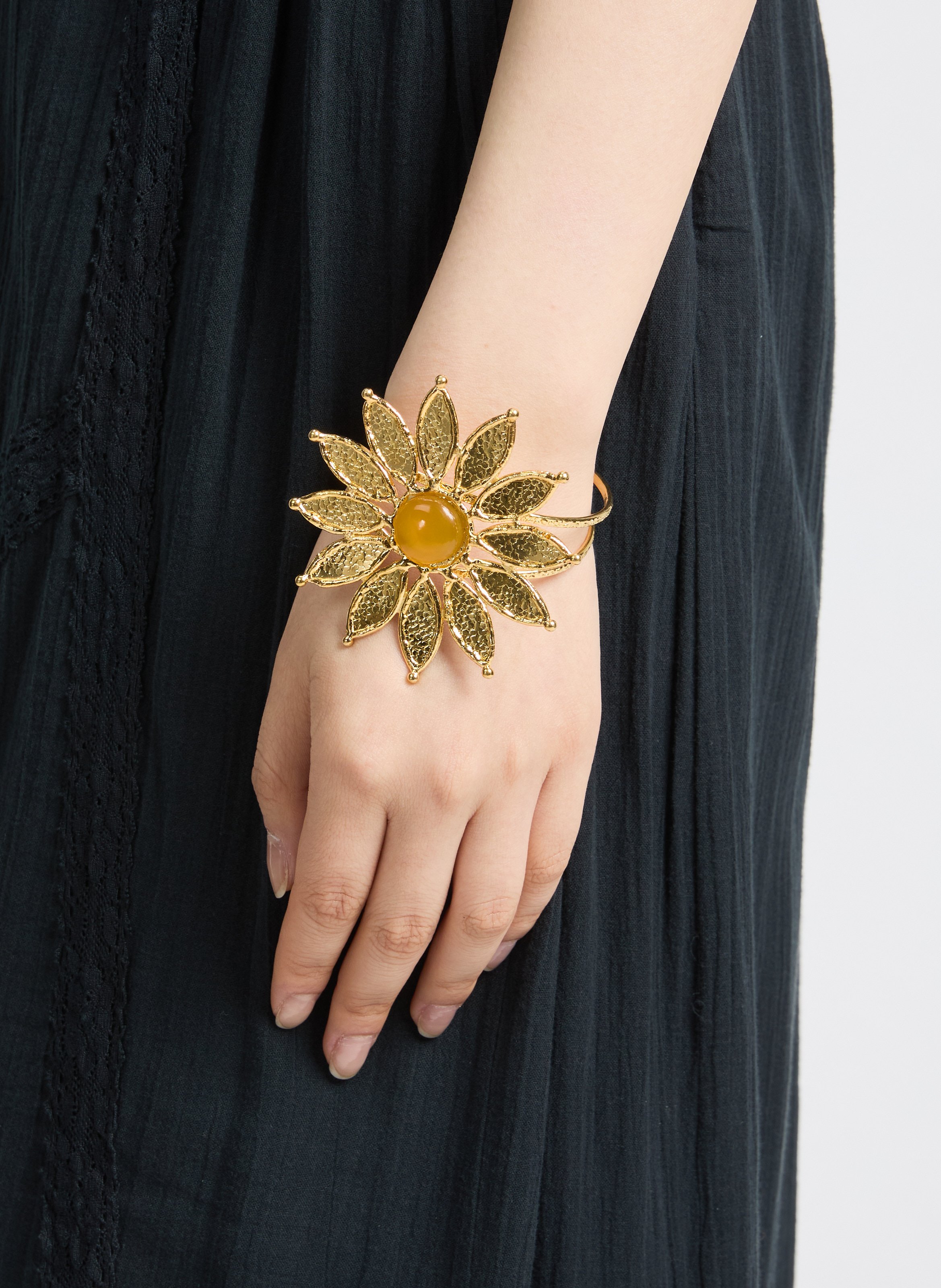 Manchette Sunflower SYLVIA TOLEDANO Doré
