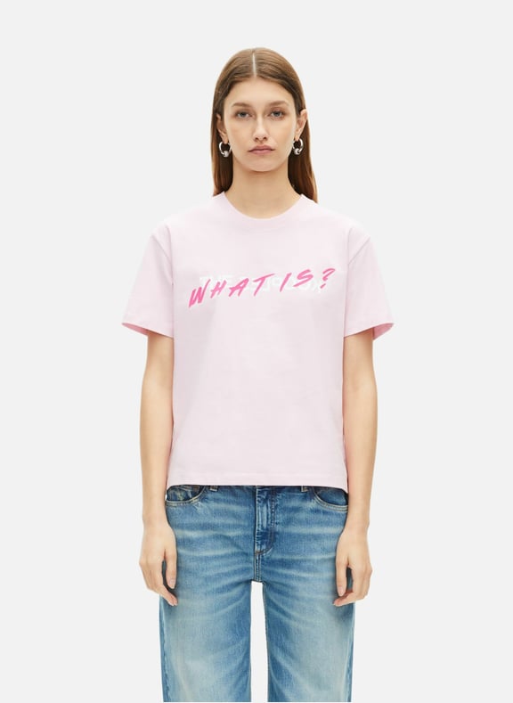 T-shirt en coton what is Rose by THE KOOPLES THE KOOPLES T-shirt en coton what is Rose