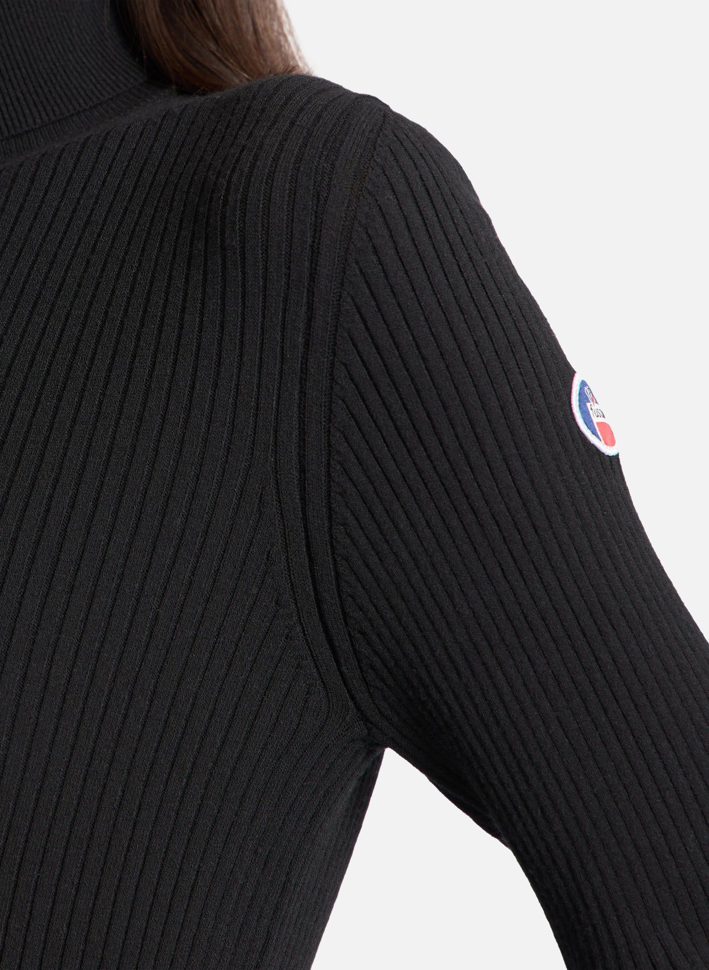 Pull ancelle col roulé coupe regular FUSALP Noir