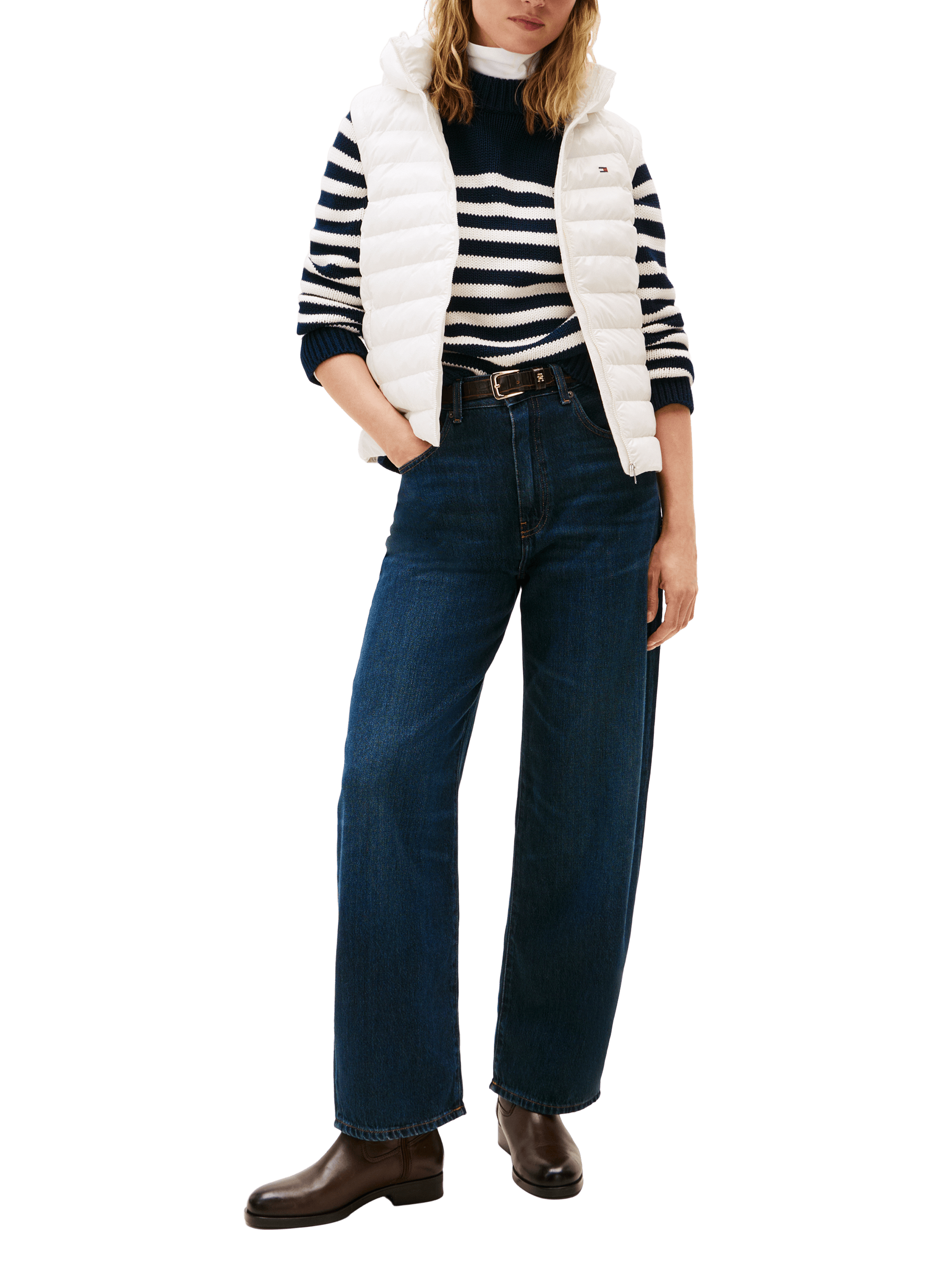 Padded gilet TOMMY HILFIGER White