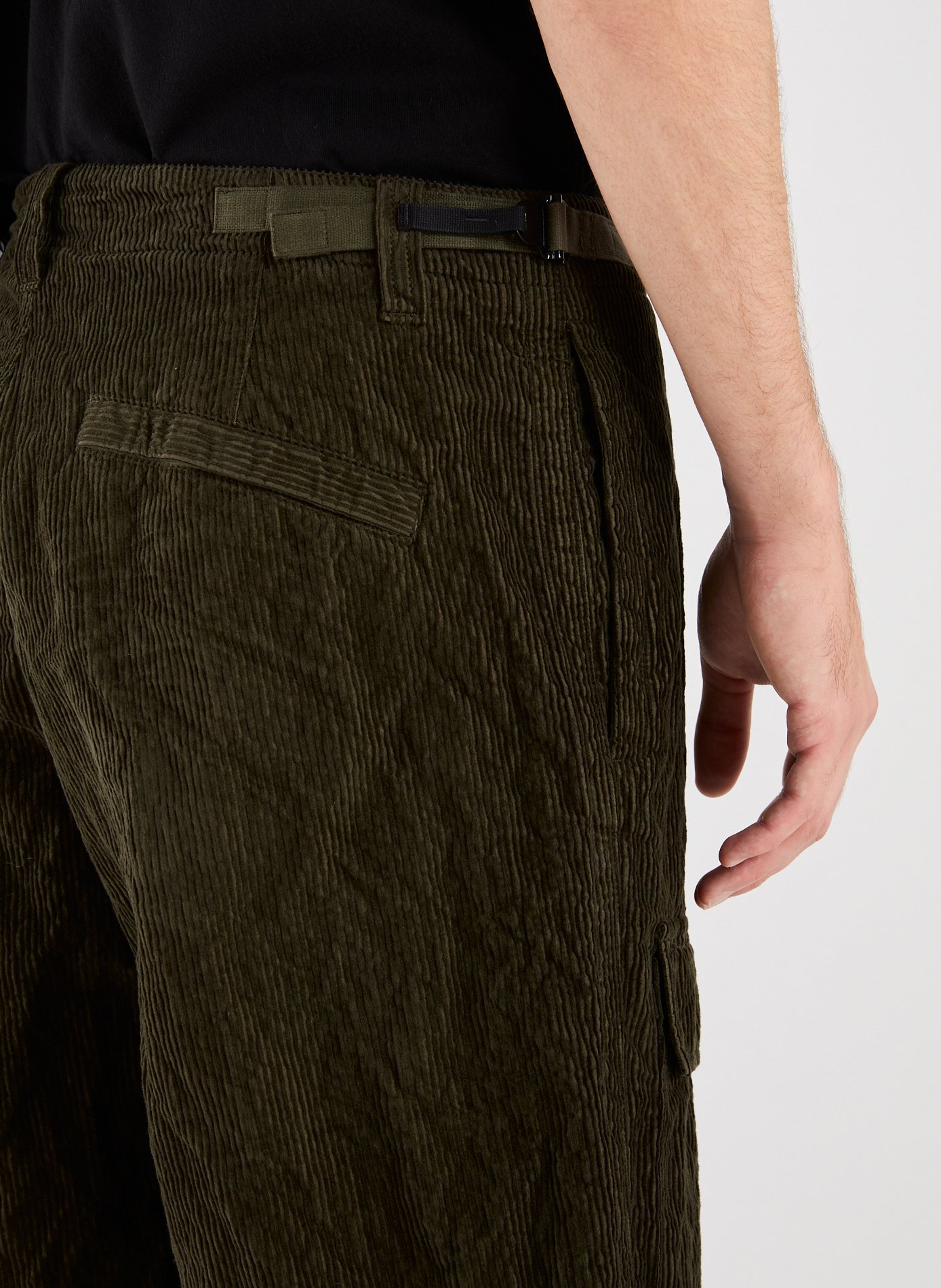 Pantalon cargo en coton mélangé STONE ISLAND Vert