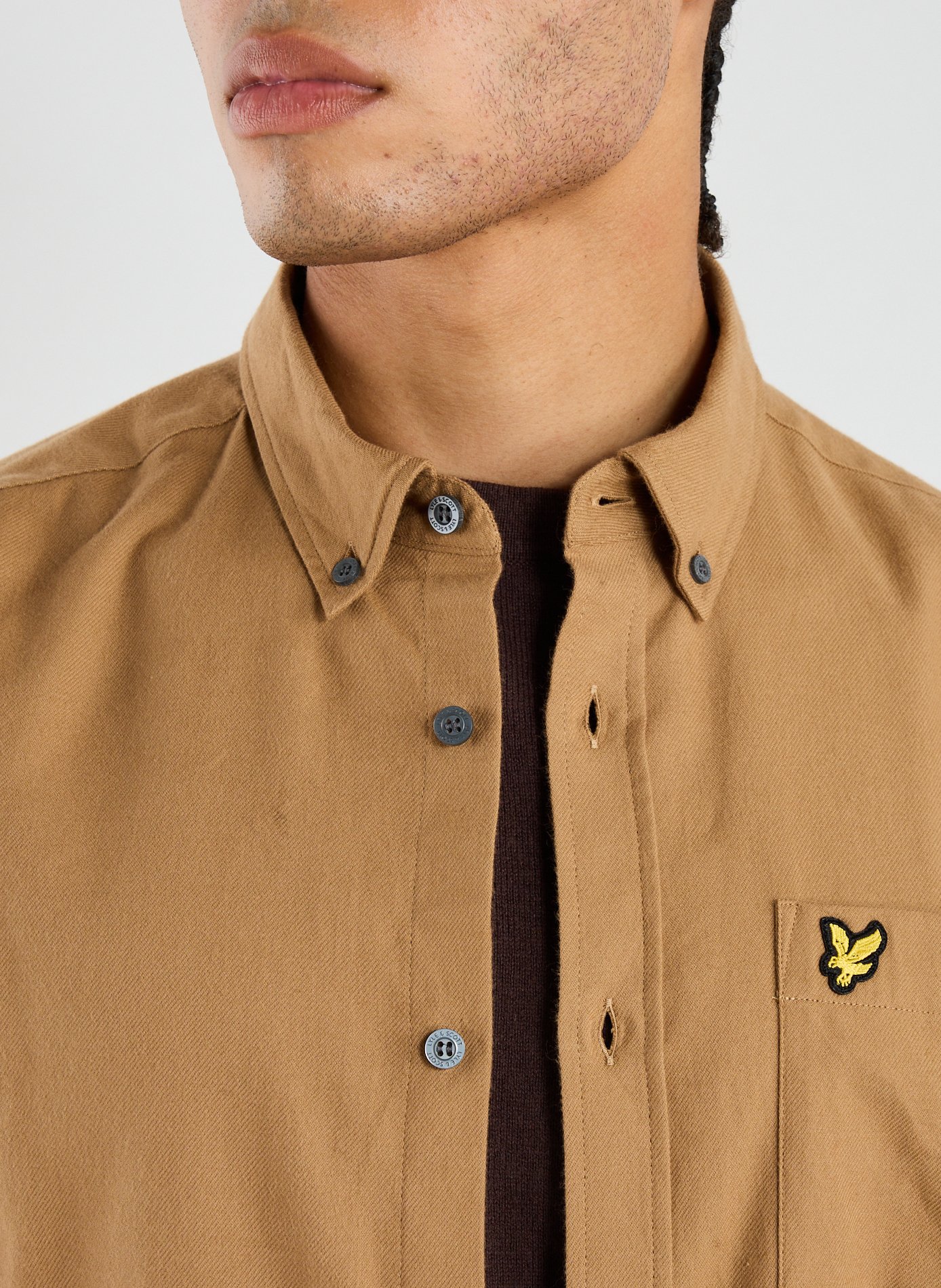  Cotton shirt LYLE & SCOTT Brown