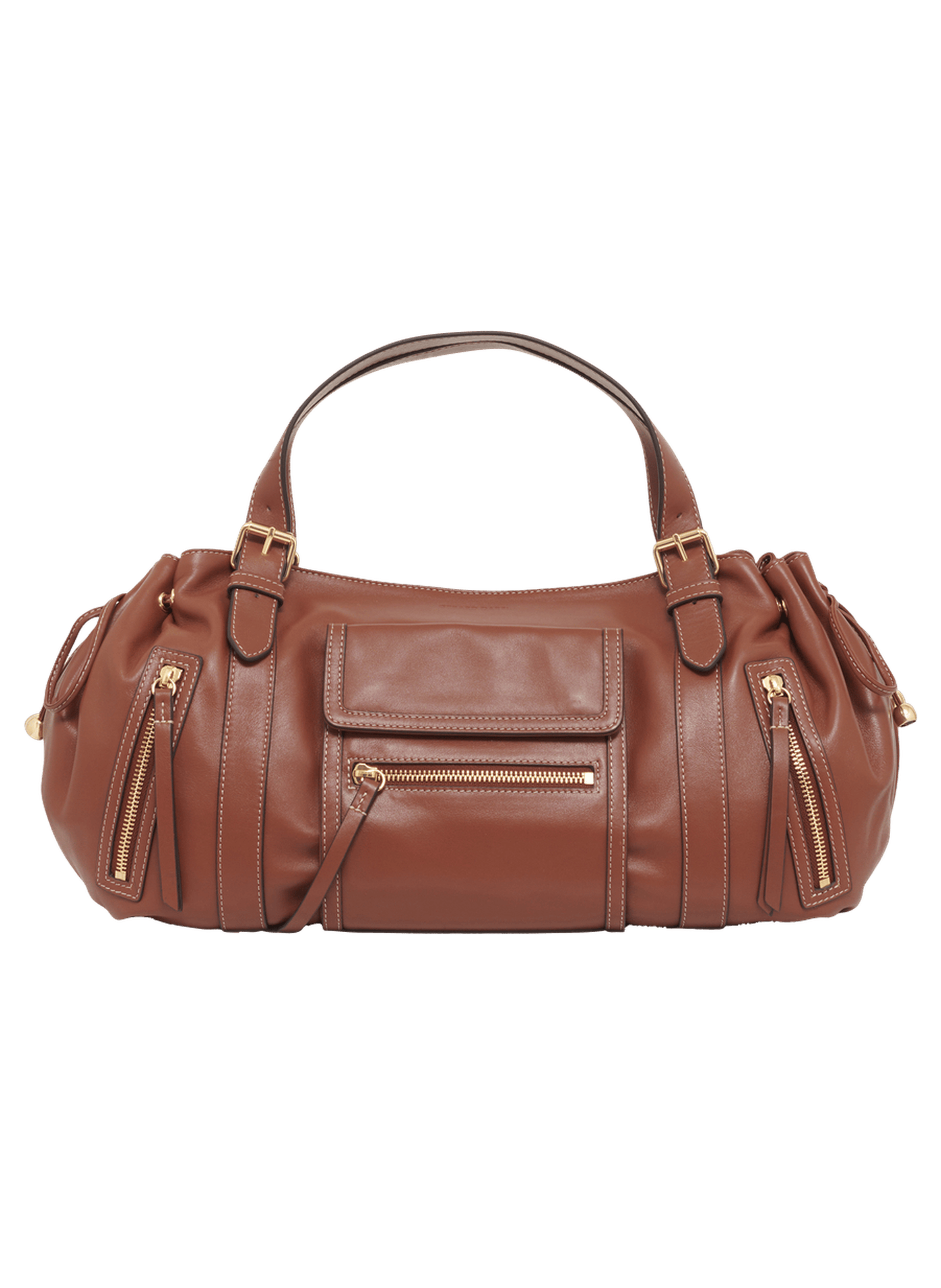 Sac à main en cuir avec poches zippées - st germain GERARD DAREL Beige