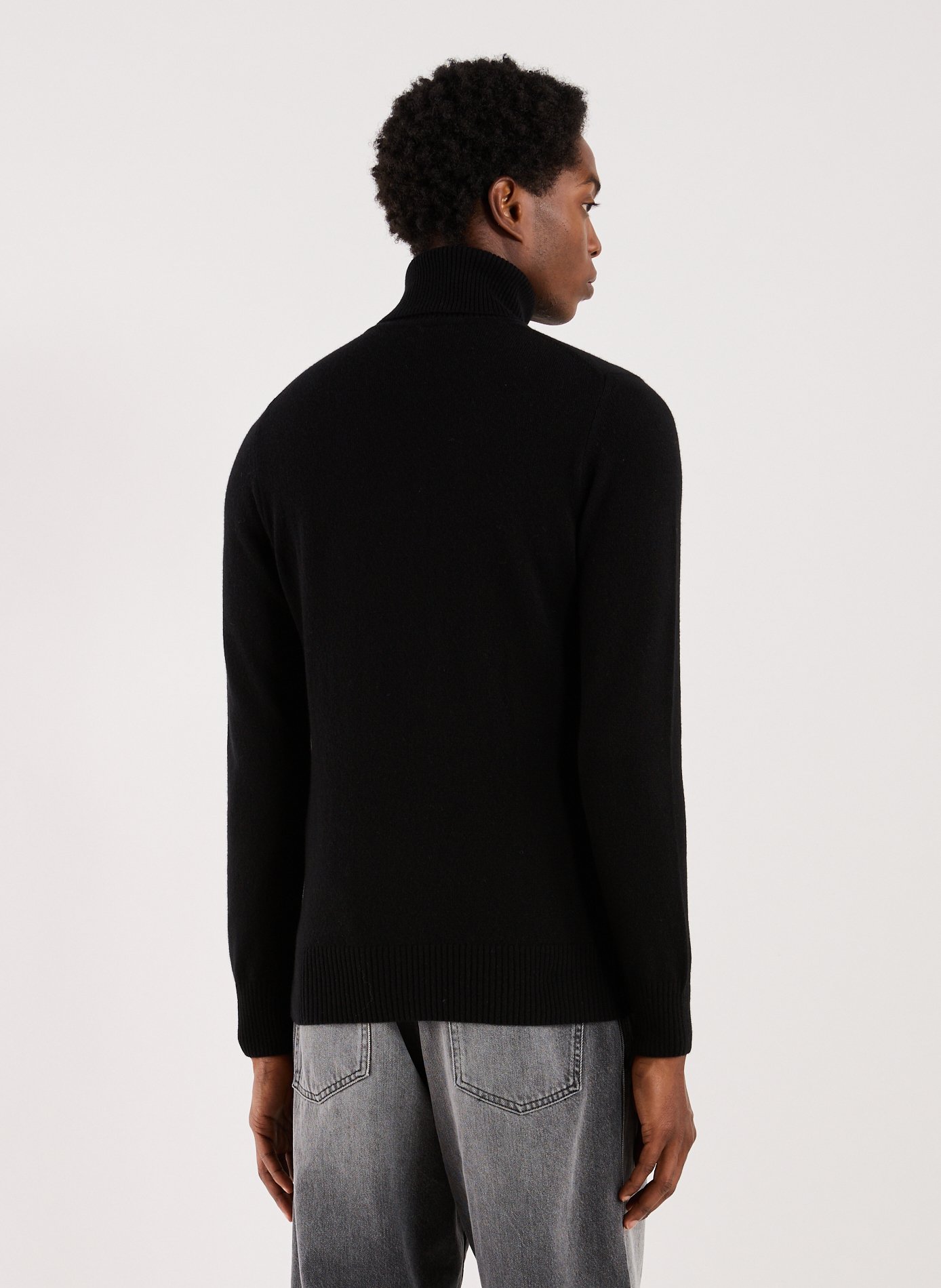 Cashmere roll-neck jumper  EMPORIO ARMANI Black