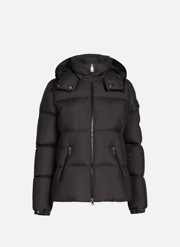 Quilted jacket with removable hood Black by MONCLER MONCLER Quilted jacket with removable hood Black