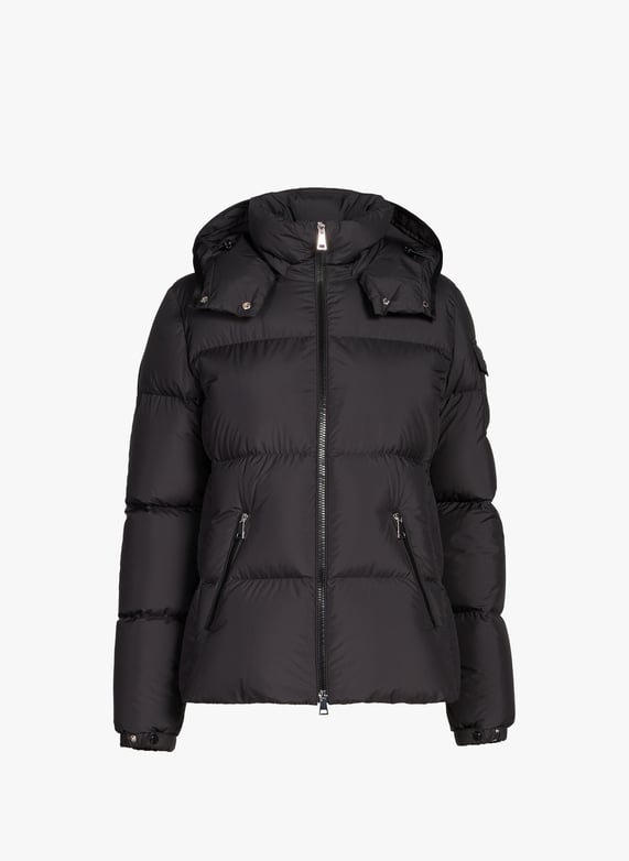 Veste matelassée à capuche amovible | Noir by MONCLER Veste matelassée à capuche amovible Noir