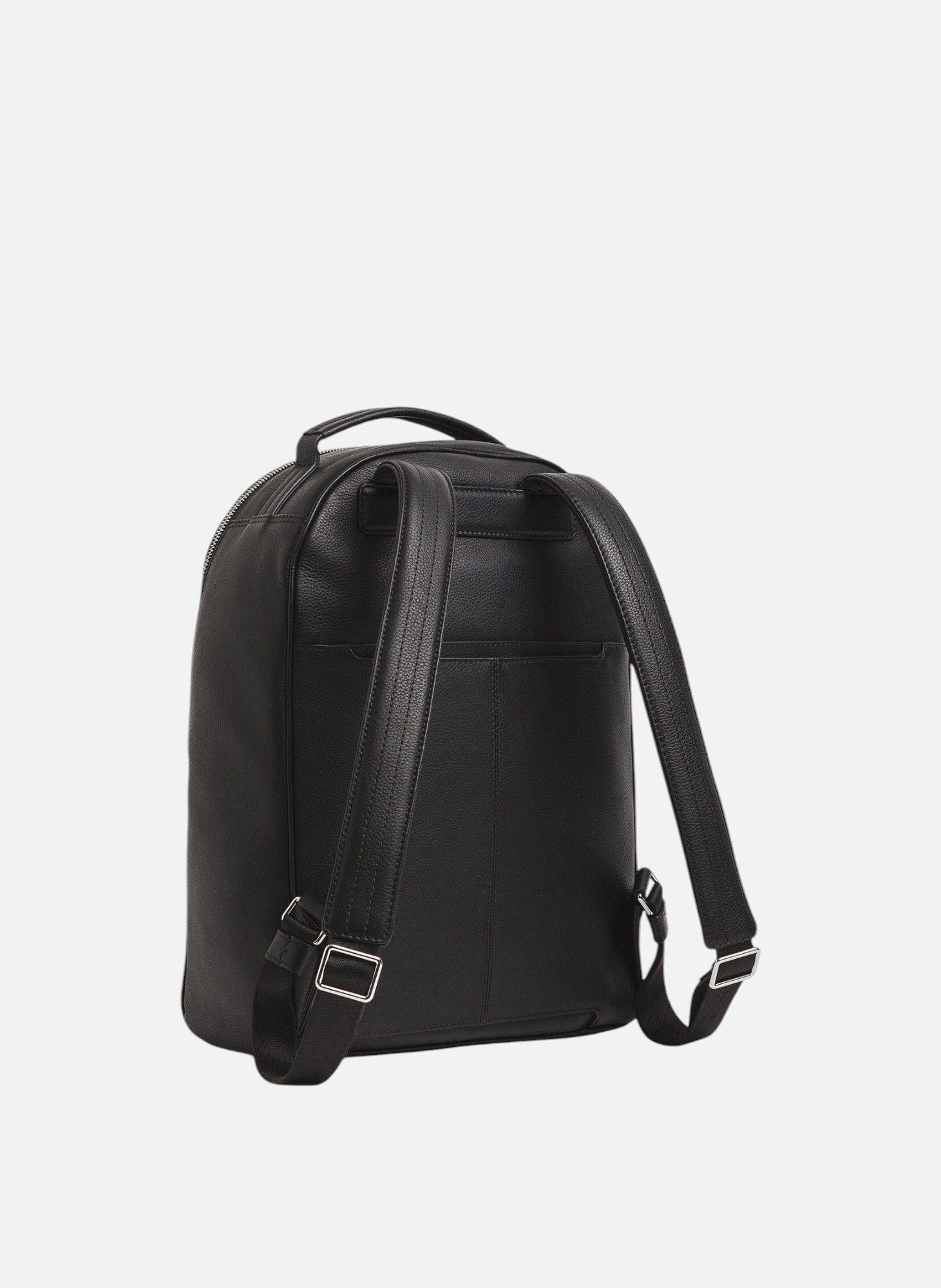 Sac à dos zippé charles en cuir grainé LE TANNEUR Noir