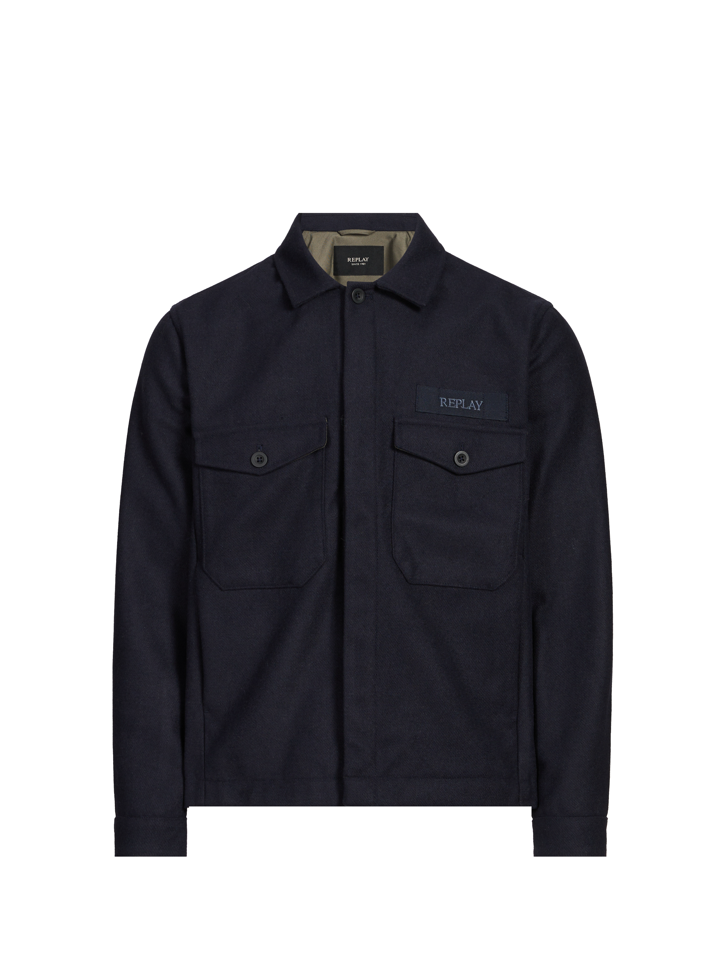 Veste chemise unie REPLAY Bleu