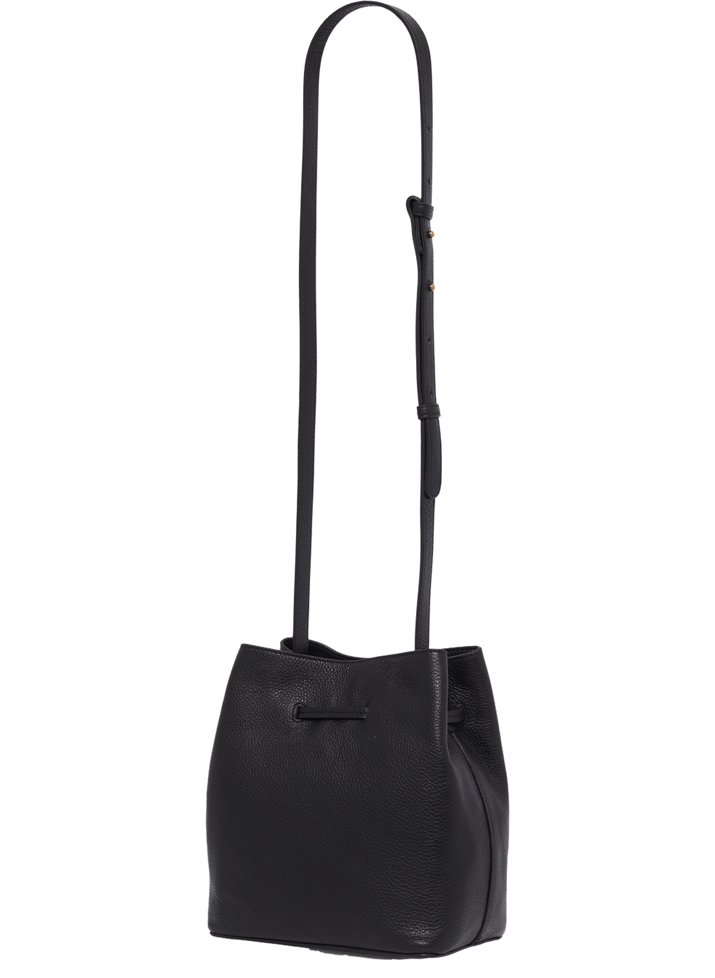 Sac seau en cuir mini saxo Noir Gerard darel Femme