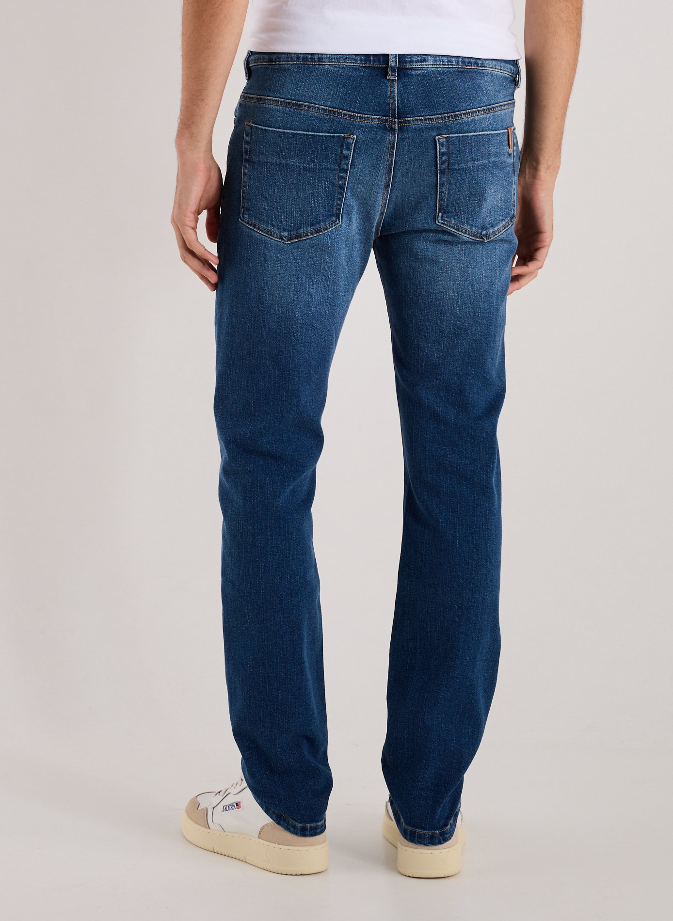 Jean cinq poches en coton mélangé NOTIFY Bleu