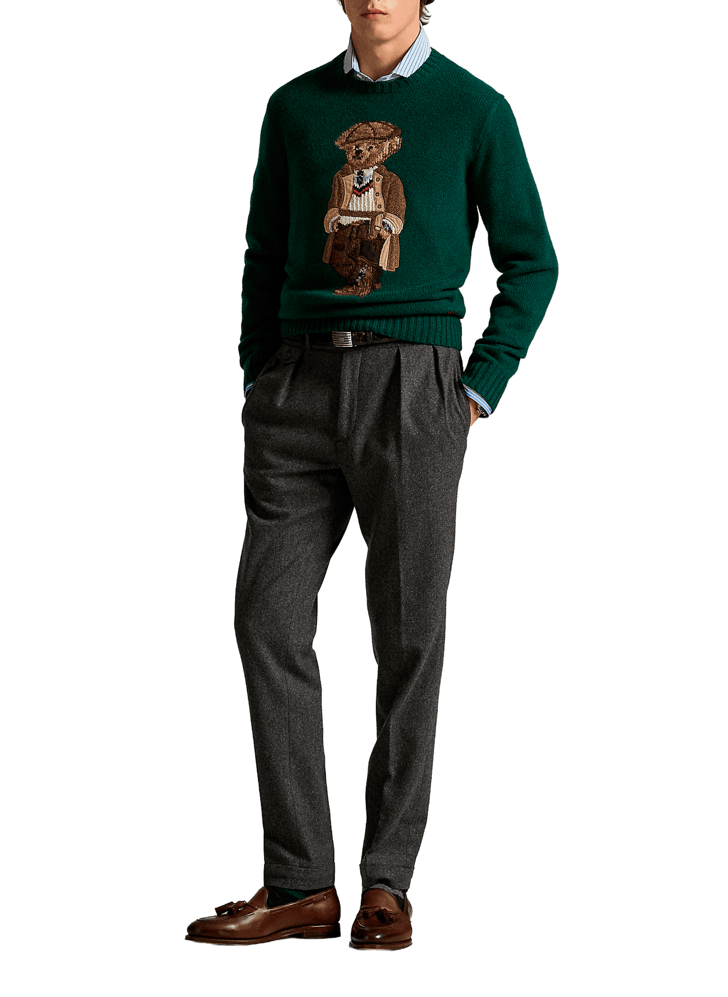  Round-neck wool jumper POLO RALPH LAUREN Green