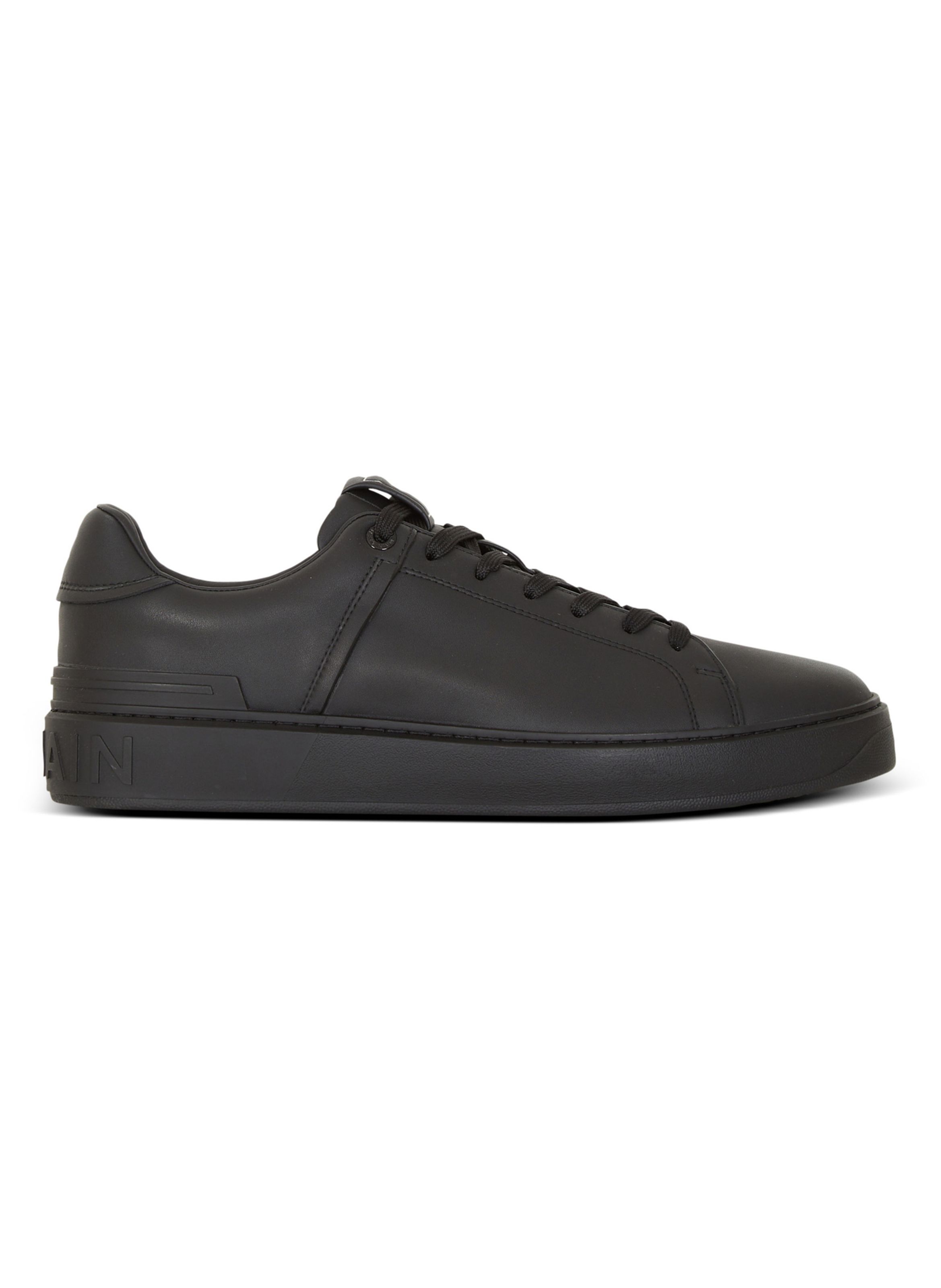 Baskets b-court en cuir de veau BALMAIN Noir