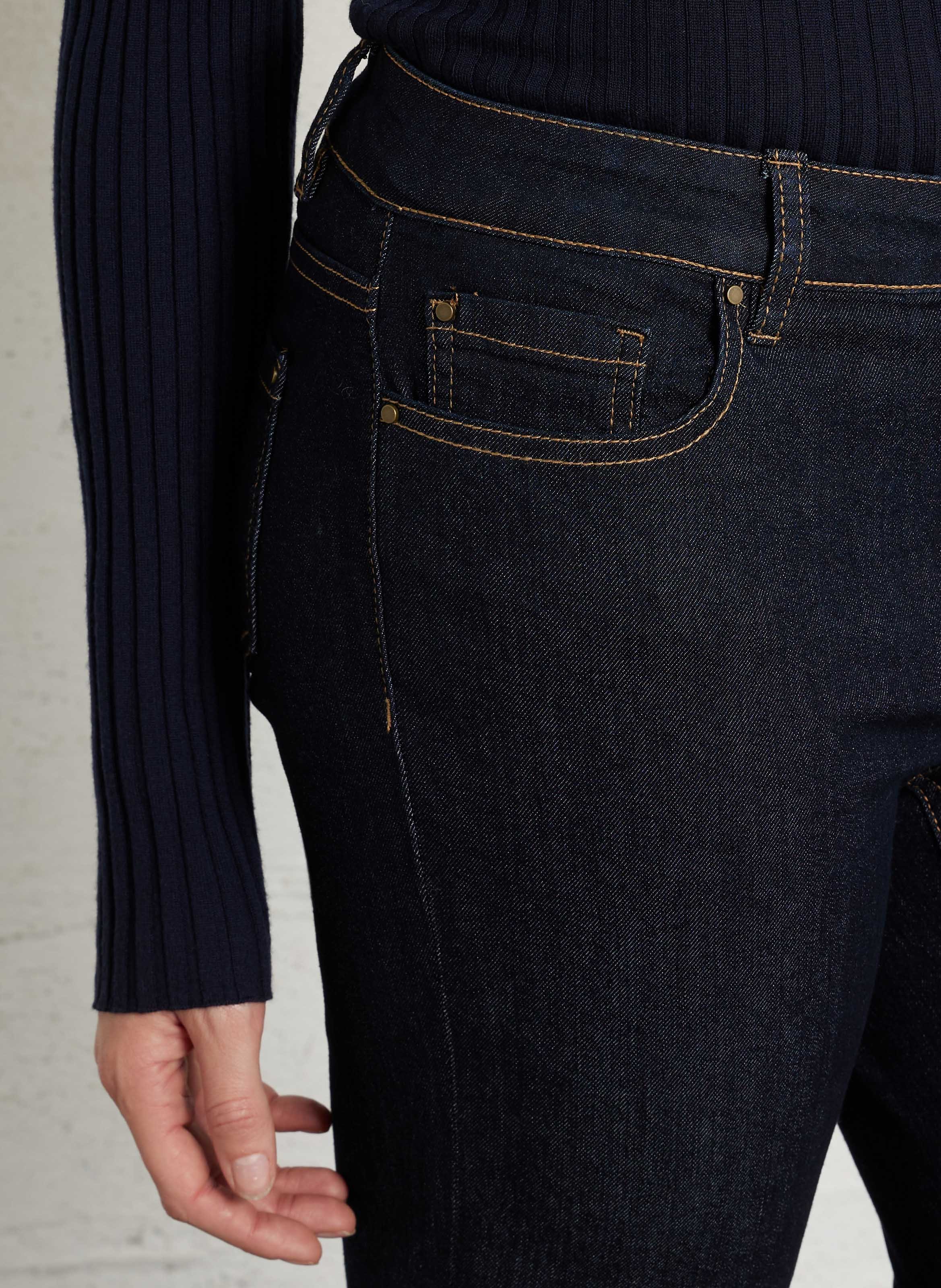 Jean cropped en coton mélangé delia MAISON 123 Bleu