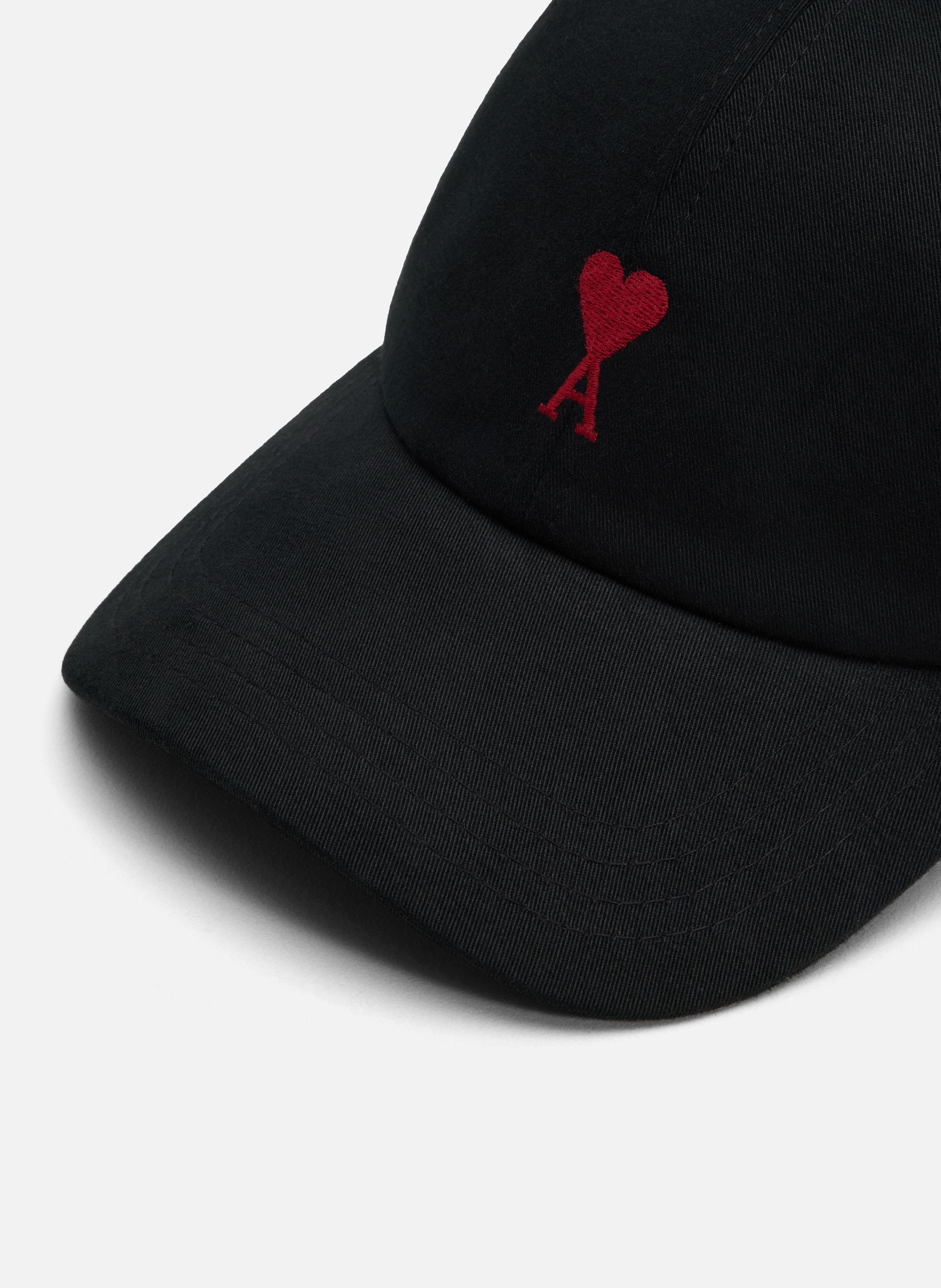 Casquette Broderie Ami de Coeur Rouge unisexe AMI PARIS Noir