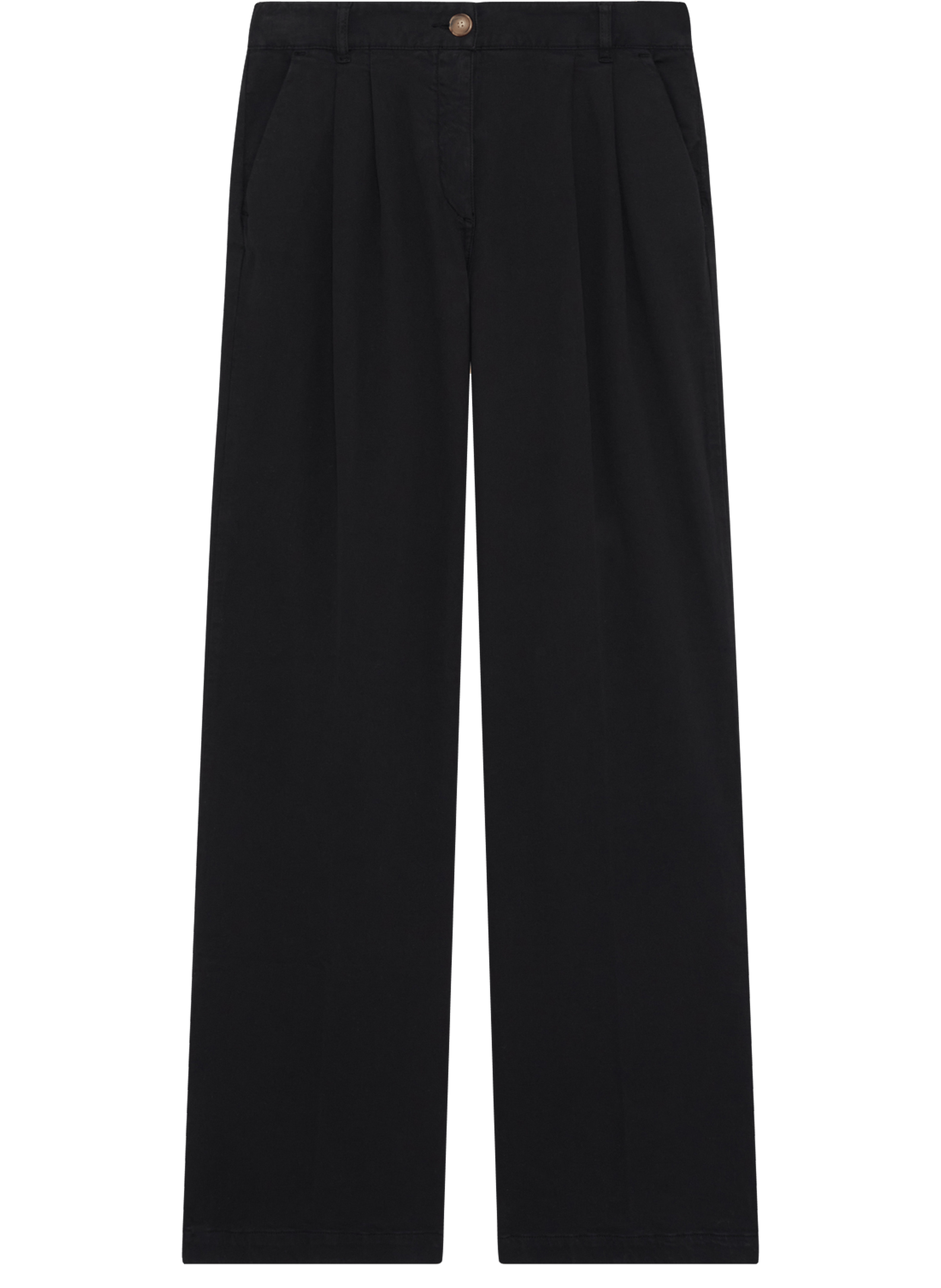 Jean droit et large à pinces - bishra PABLO Noir