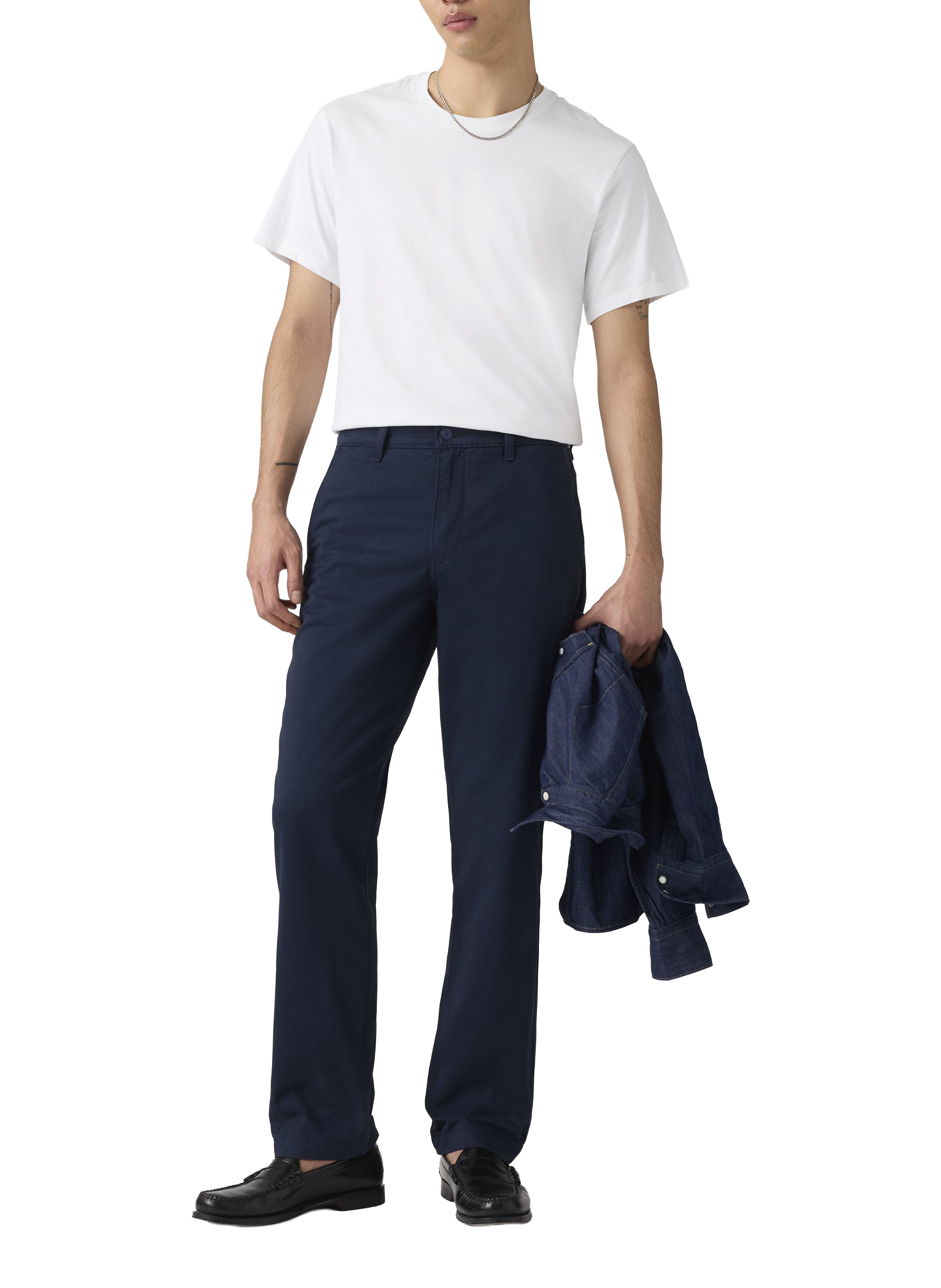 Cotton and linen chino trousers LEVI'S Blue