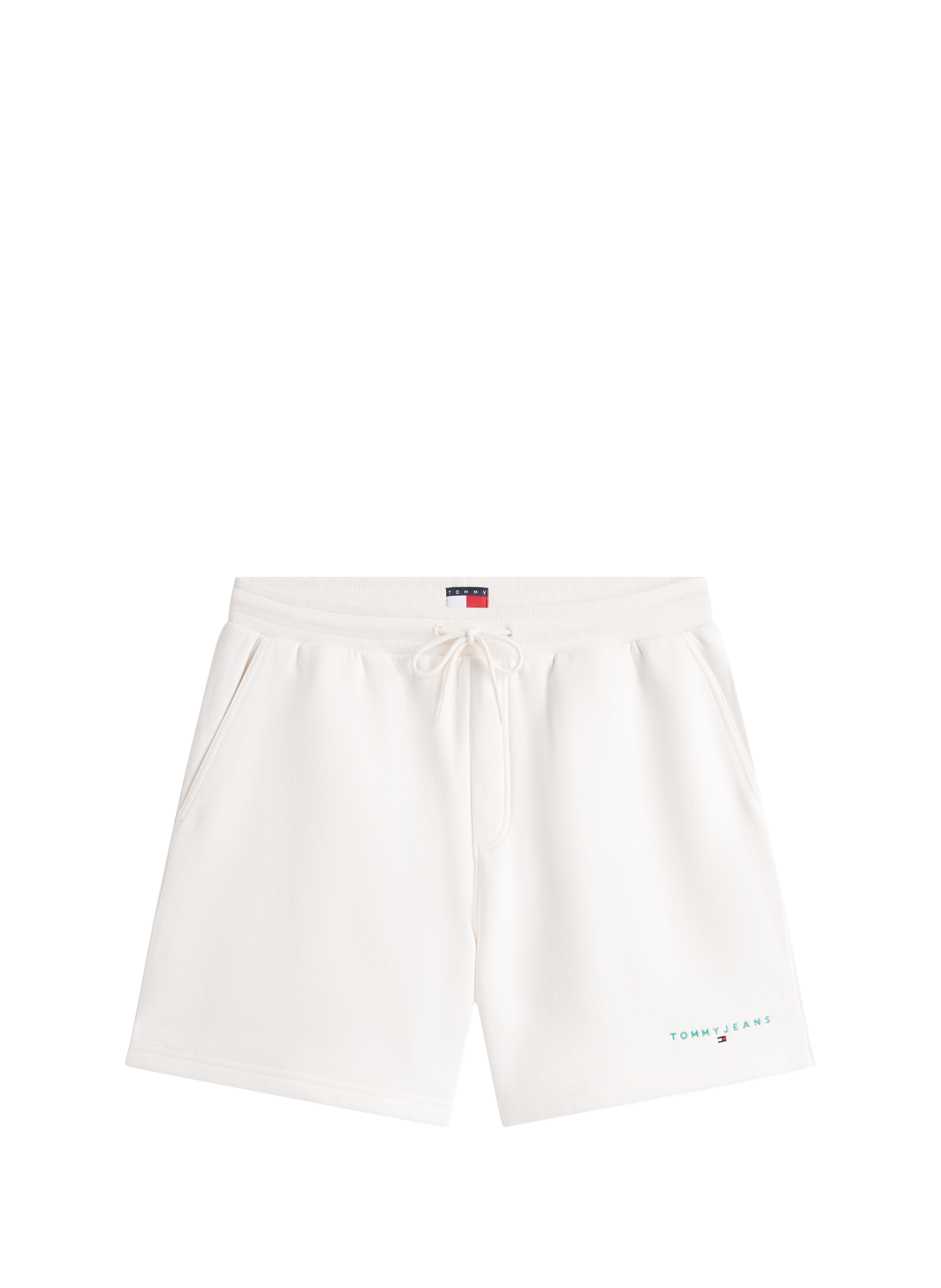 Cotton blend logo shorts TOMMY HILFIGER Beige
