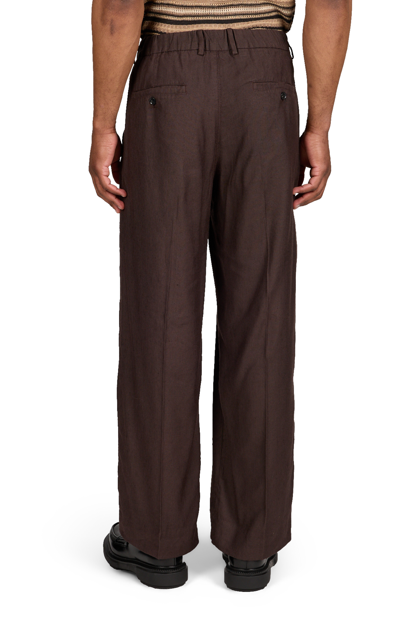 Linen-blend trousers NN.07 Brown