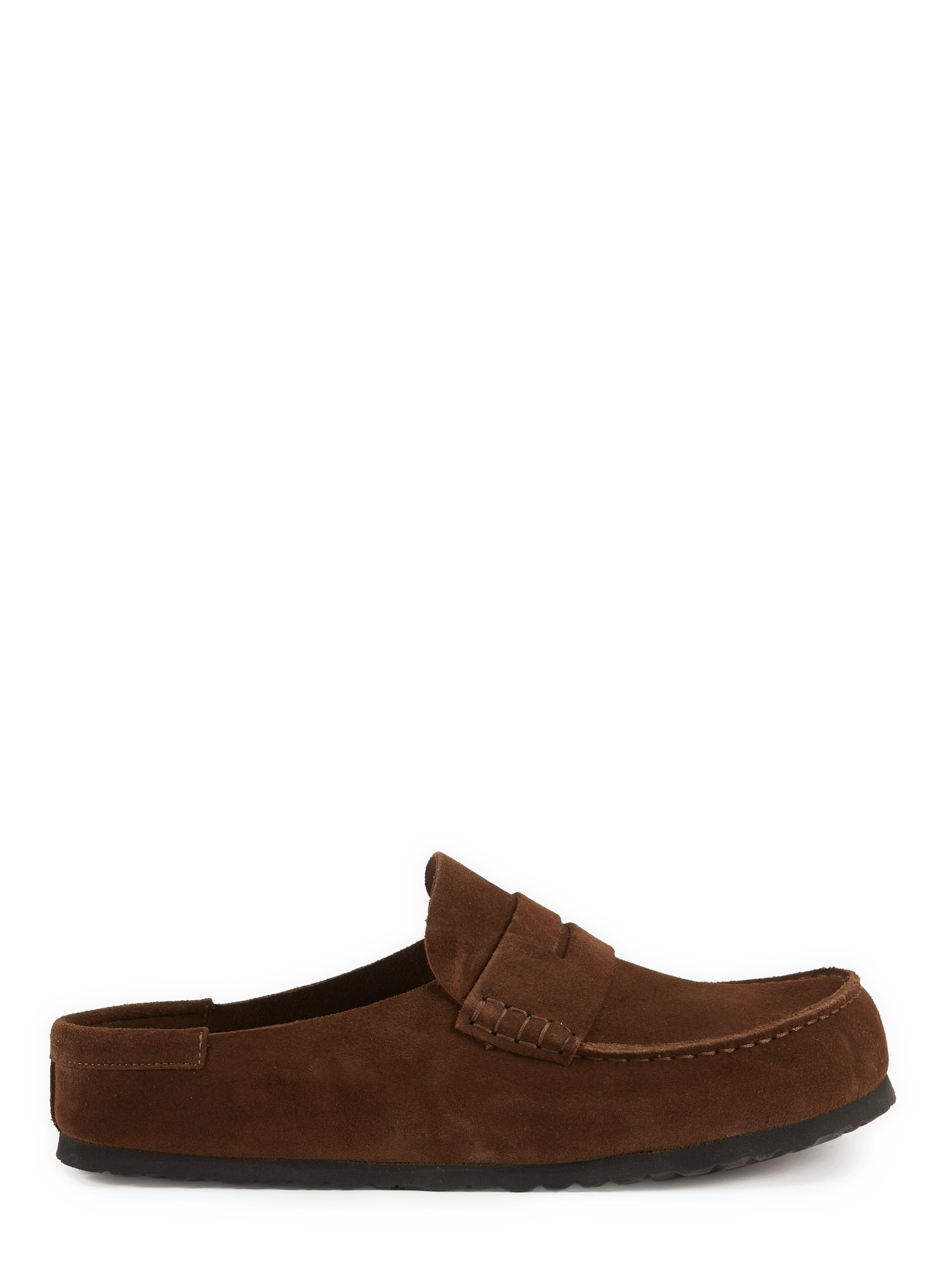 Mules Naples en cuir suédé BIRKENSTOCK Marron