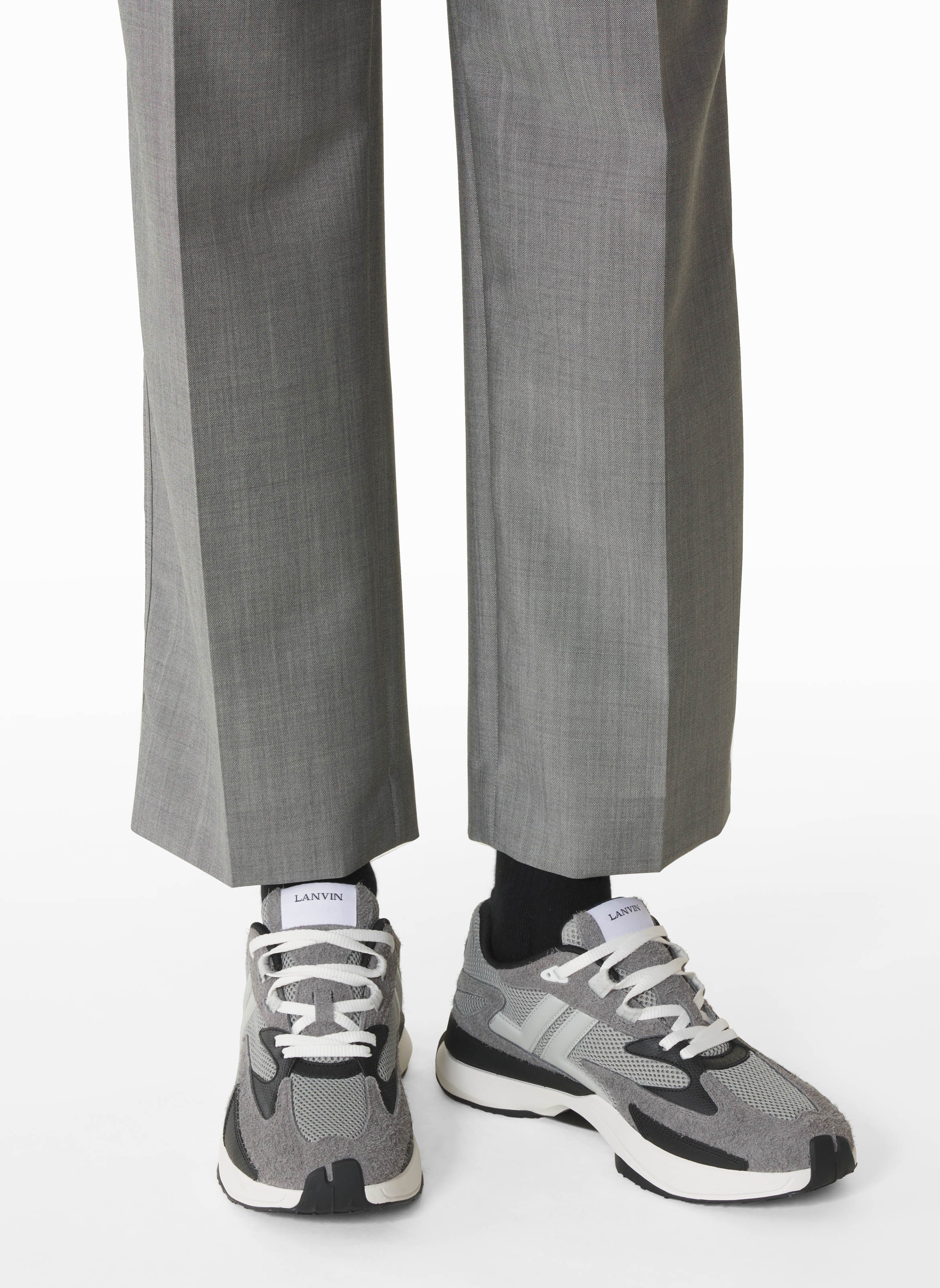 Sneakers jla en mesh LANVIN Gris