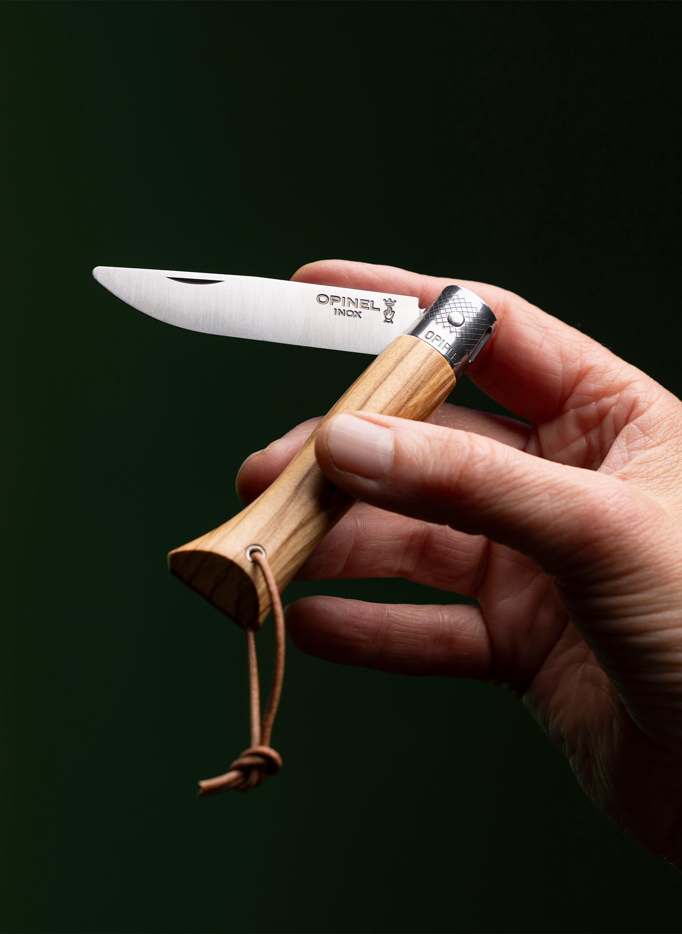 Klappmesser aus Edelstahl OPINEL Braun