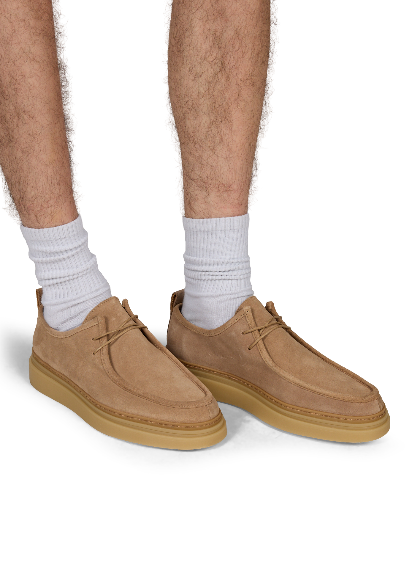 Manny suede leather derbies BOBBIES Brown