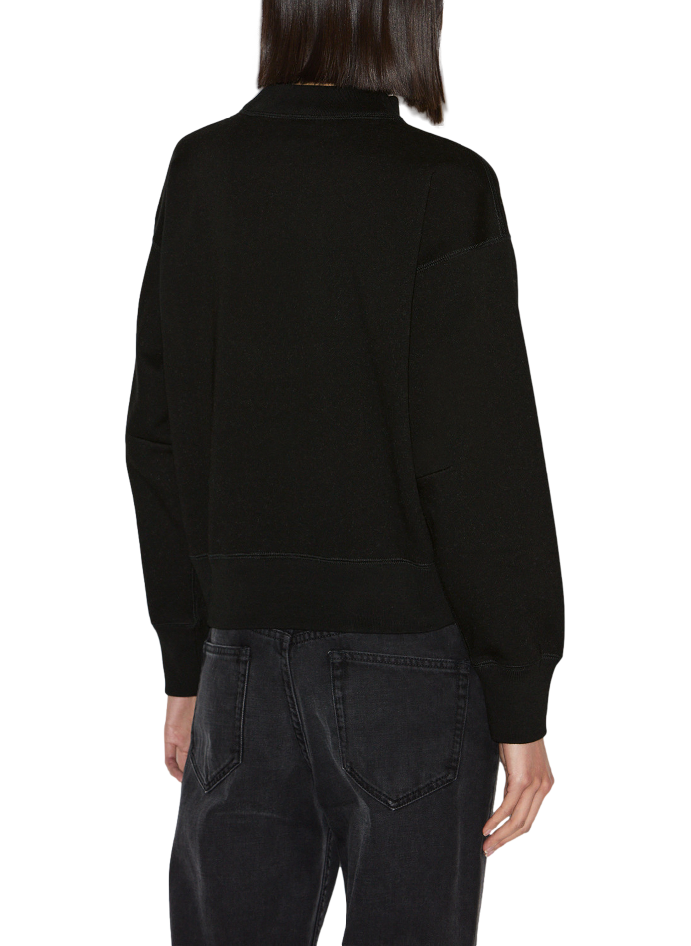 Sweat Moby Glitter en coton molletonné ISABEL MARANT Schwarz