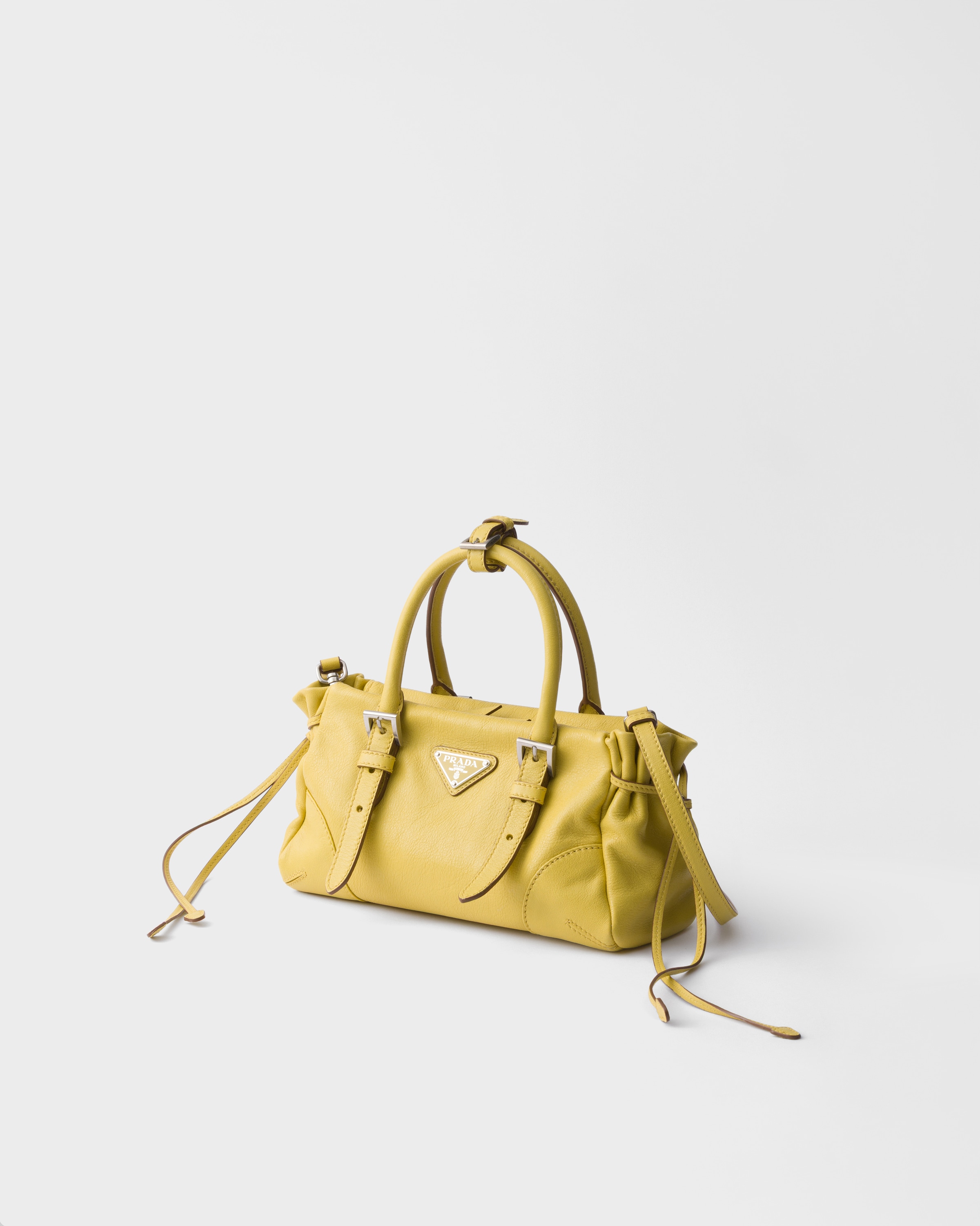 Petit sac prada karin en cuir PRADA Jaune
