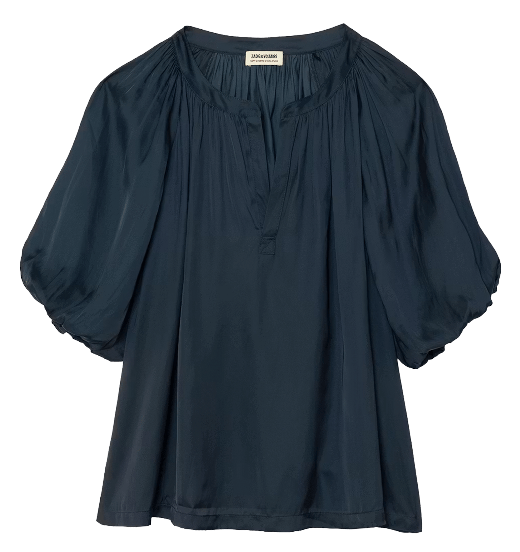 Blouse ample encolure v teko ZADIG&VOLTAIRE Bleu