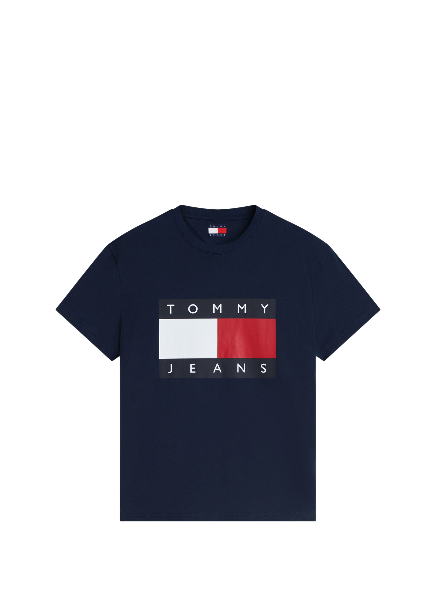 Round neck printed t-shirt TOMMY HILFIGER Blue