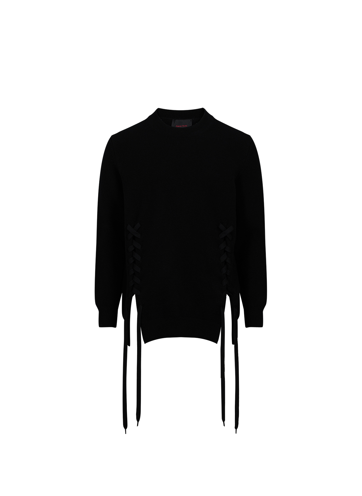 Pull droit en laine mérinos mélangé SIMONE ROCHA Noir