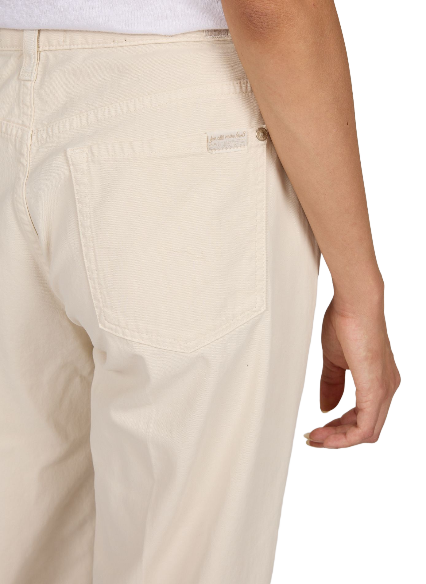 Hose Modern Dojo aus Baumwollmischung 7 FOR ALL MANKIND Beige