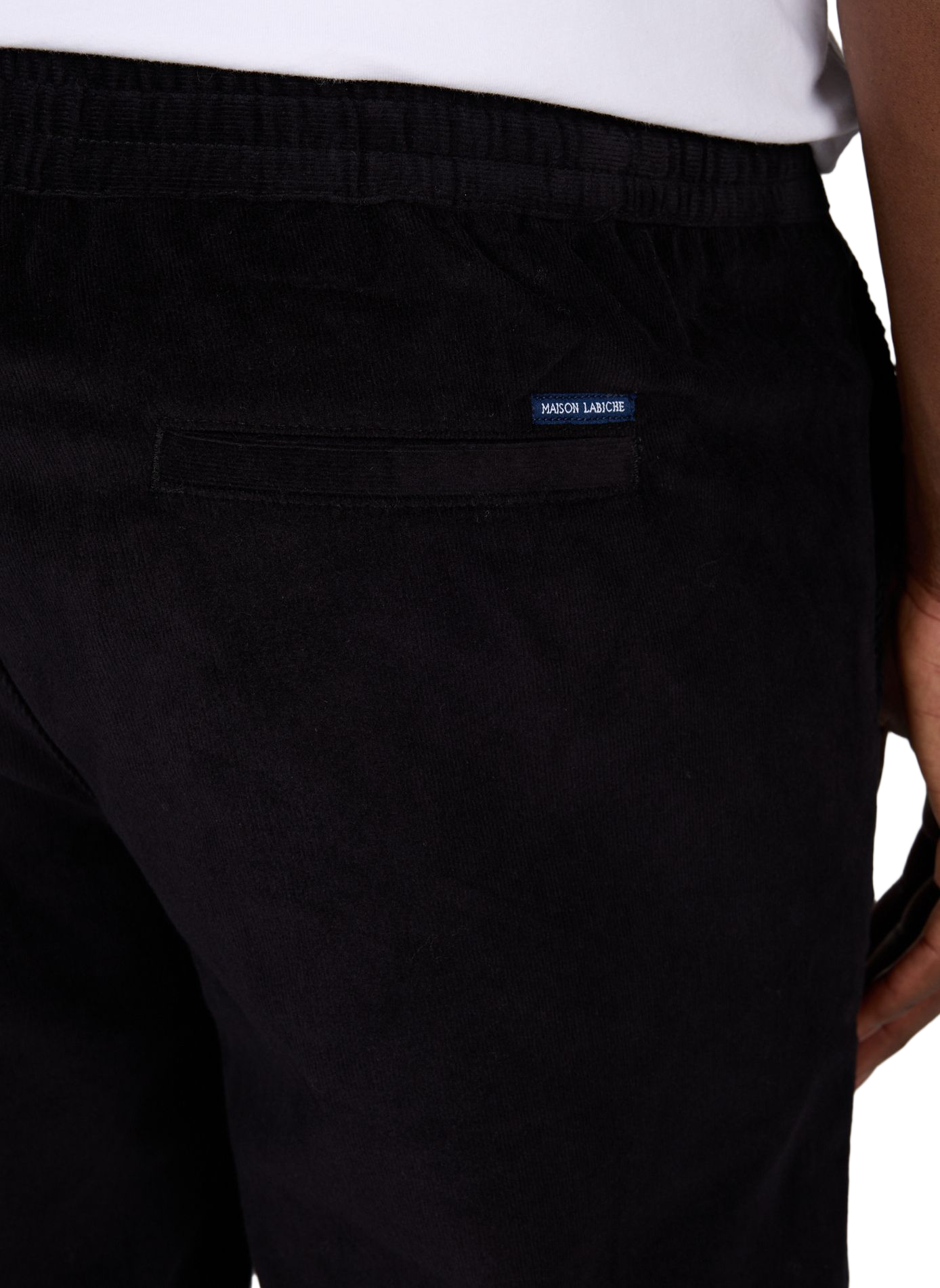 Rechte broek in effen katoenmix MAISON LABICHE Blauw