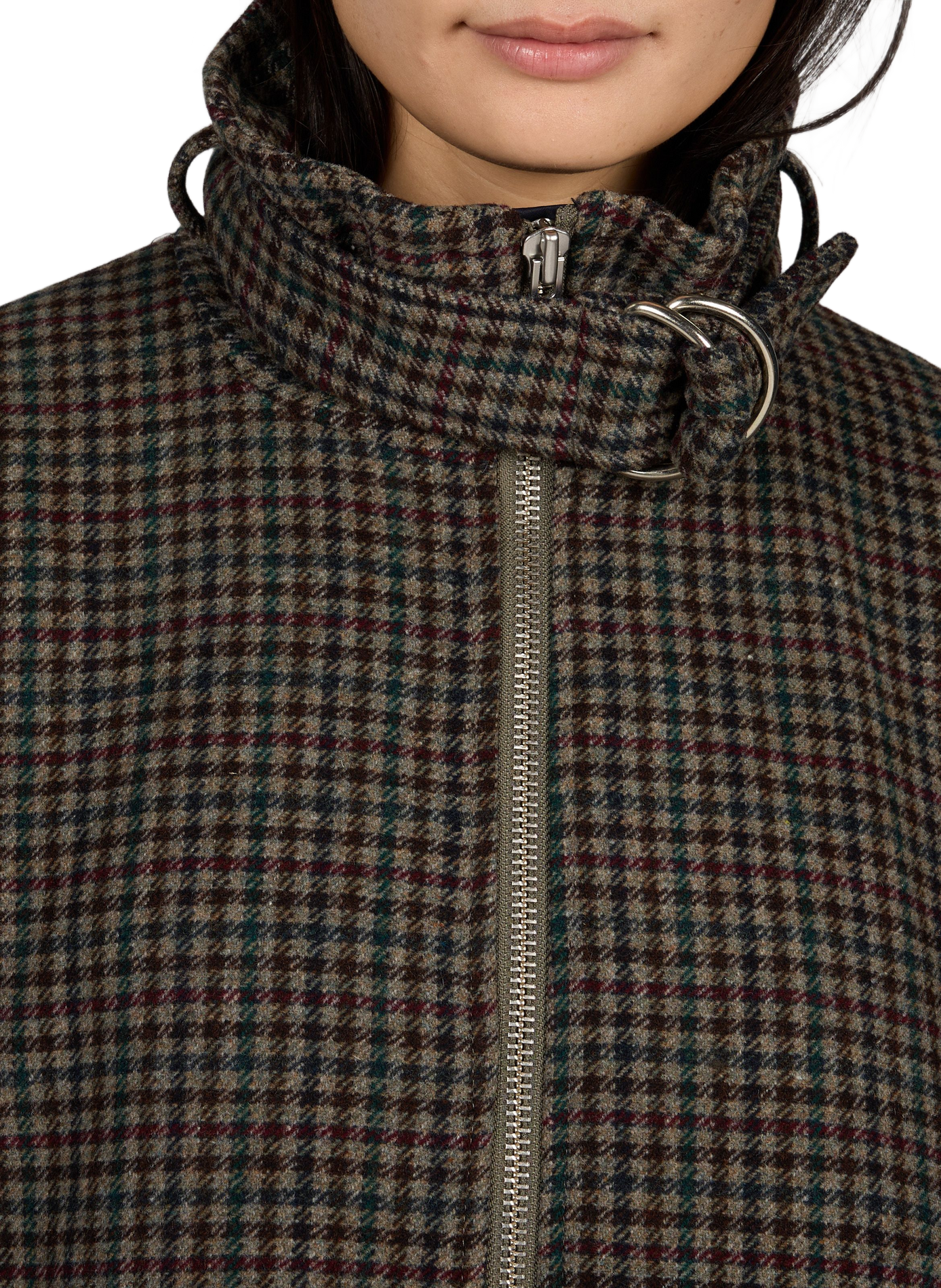 Houndstooth wool coat BELLEROSE Brown